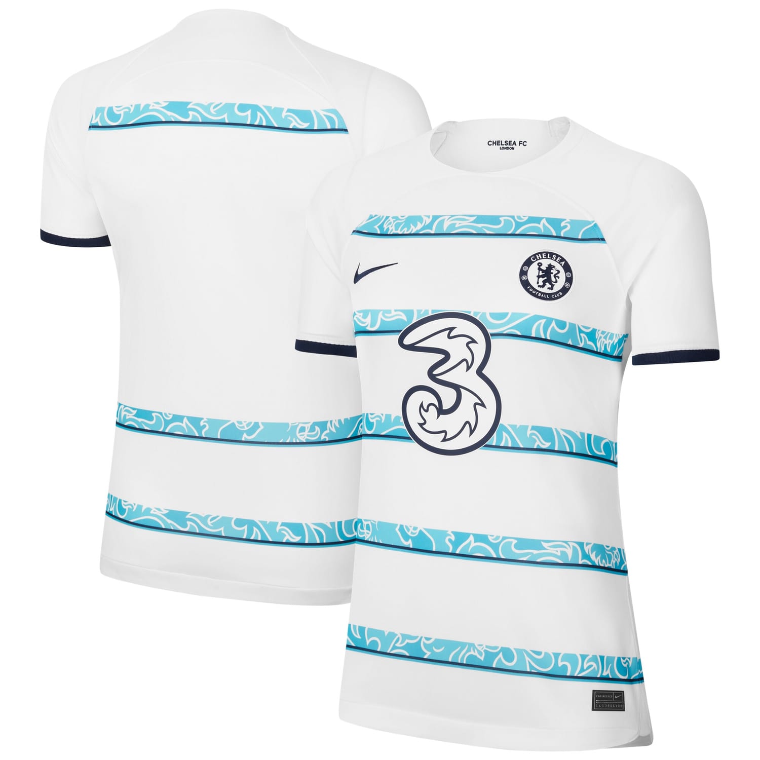 Premier League Chelsea Away Jersey Shirt White 2022-23 for Women