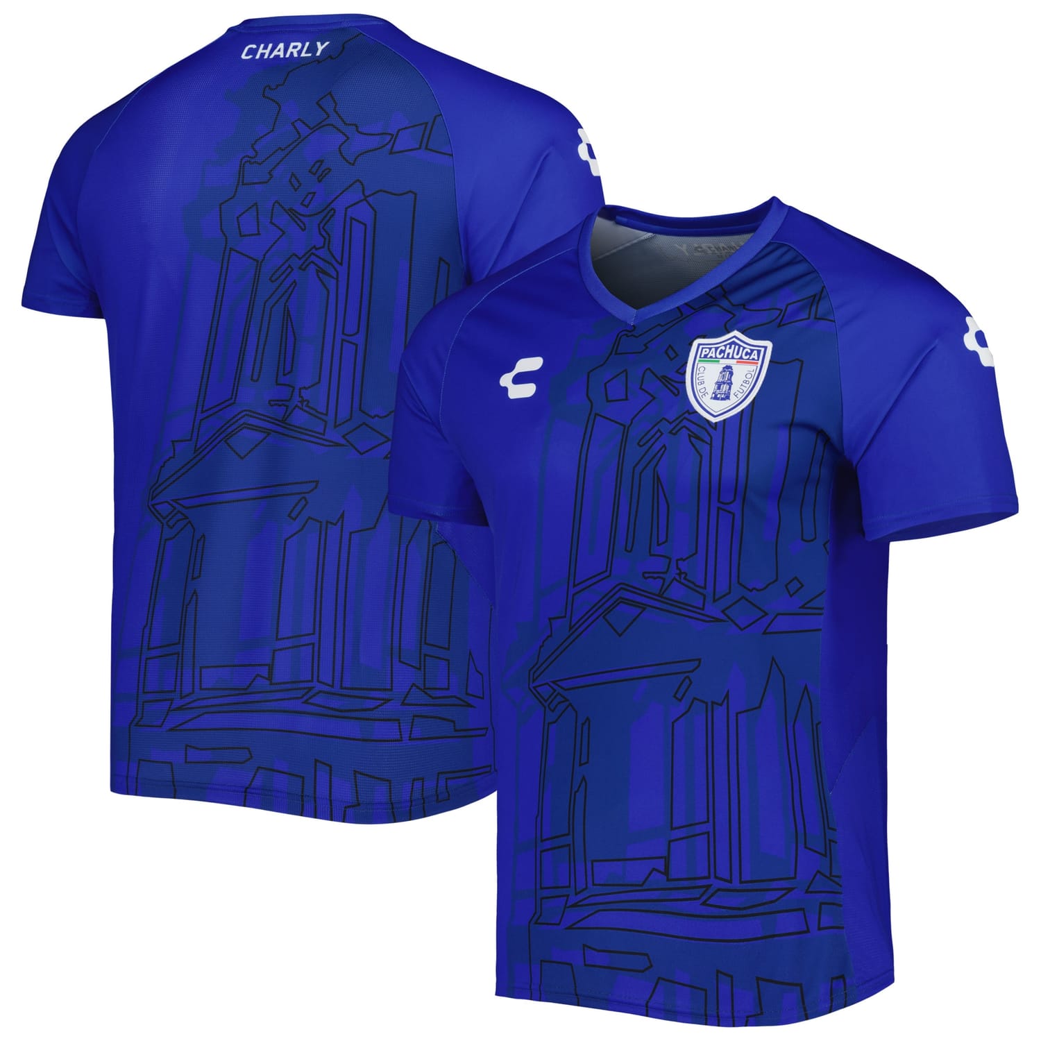 Liga MX C.F. Pachuca Training Jersey Shirt Blue for Men