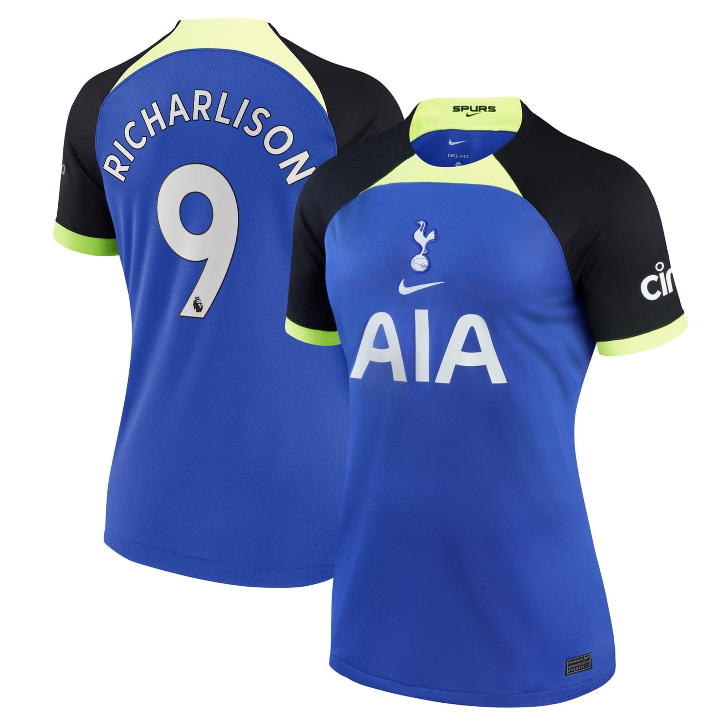 Premier League Tottenham Hotspur Away Jersey Shirt Blue 2022-23 player Richarlison printing for Women