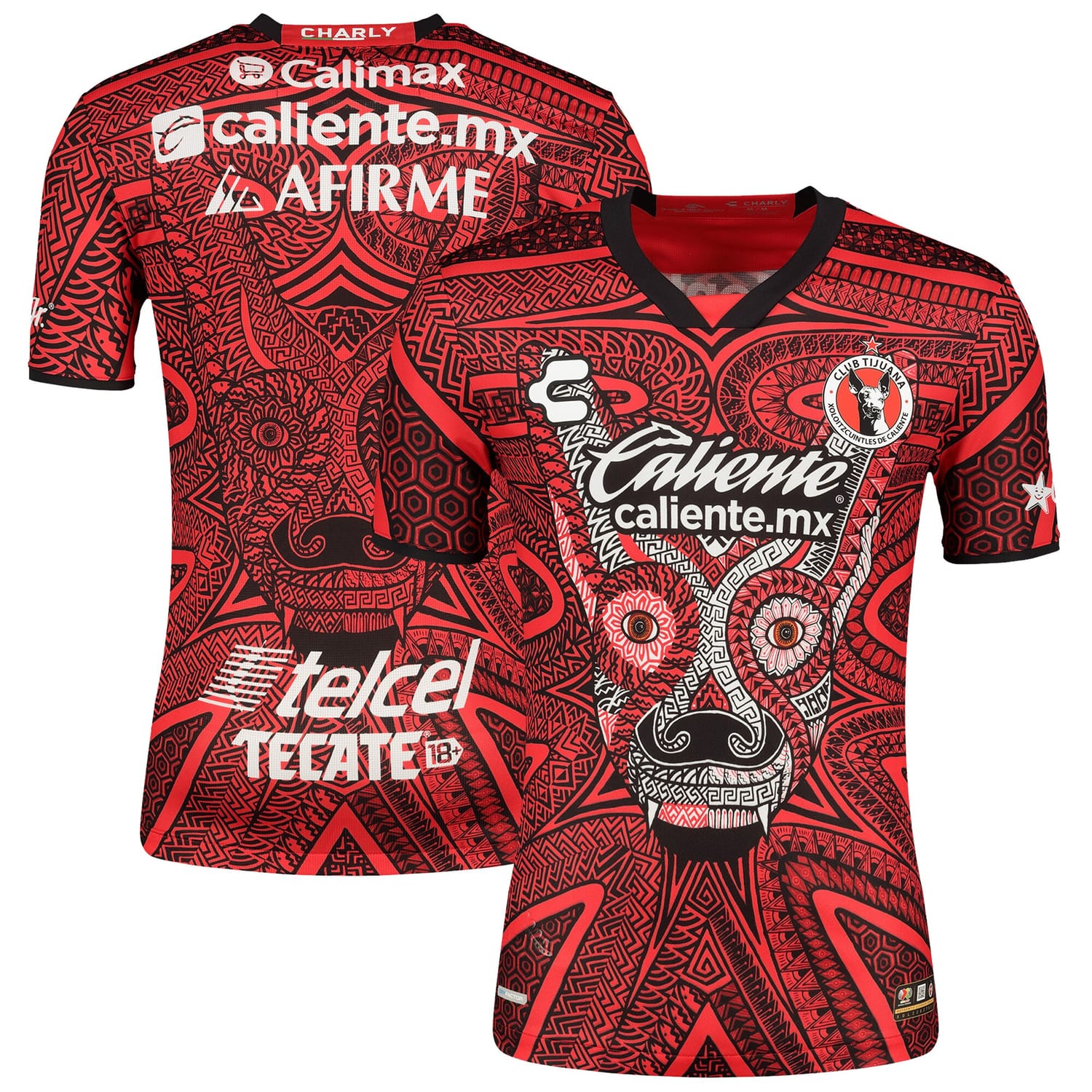 Liga MX Club Tijuana Third Authentic Jersey Shirt Red 2022-23 for Men