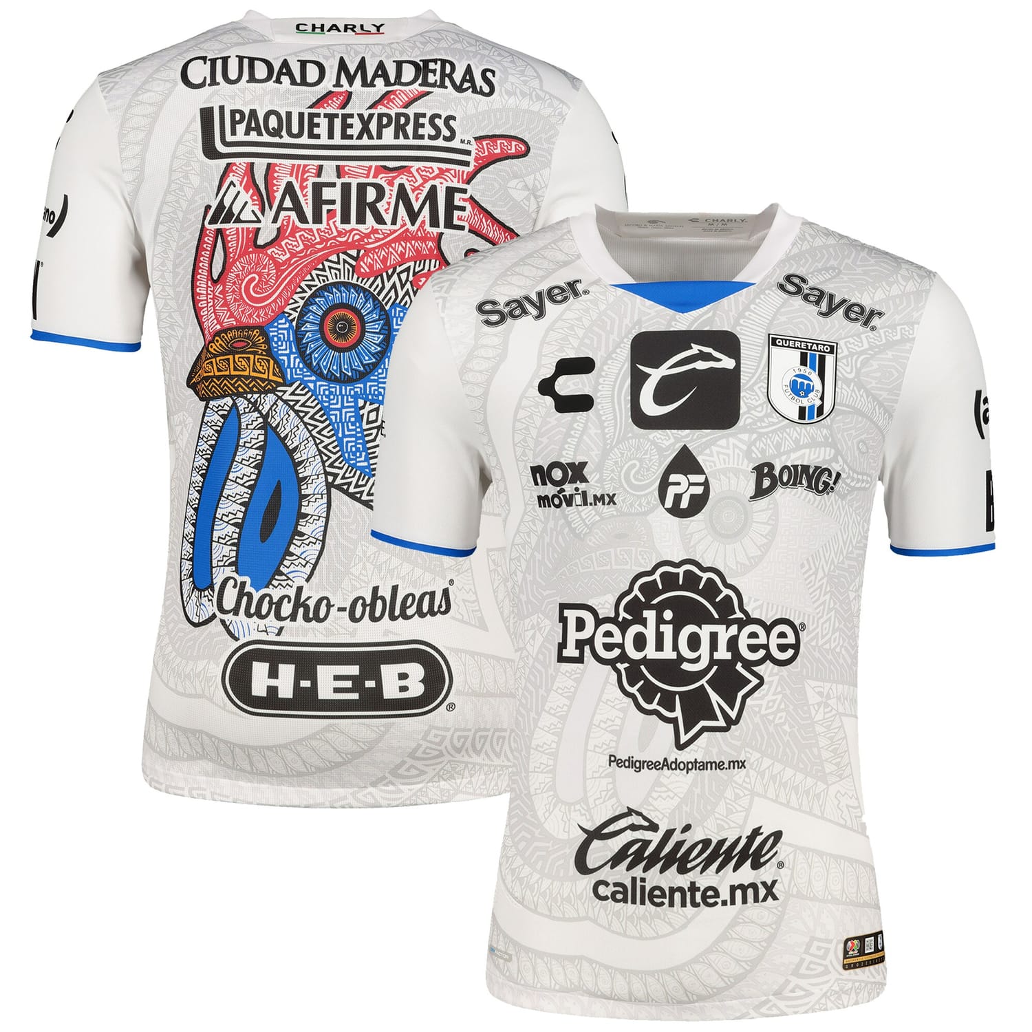 Liga MX Queretaro FC Third Authentic Jersey Shirt White 2022-23 for Men