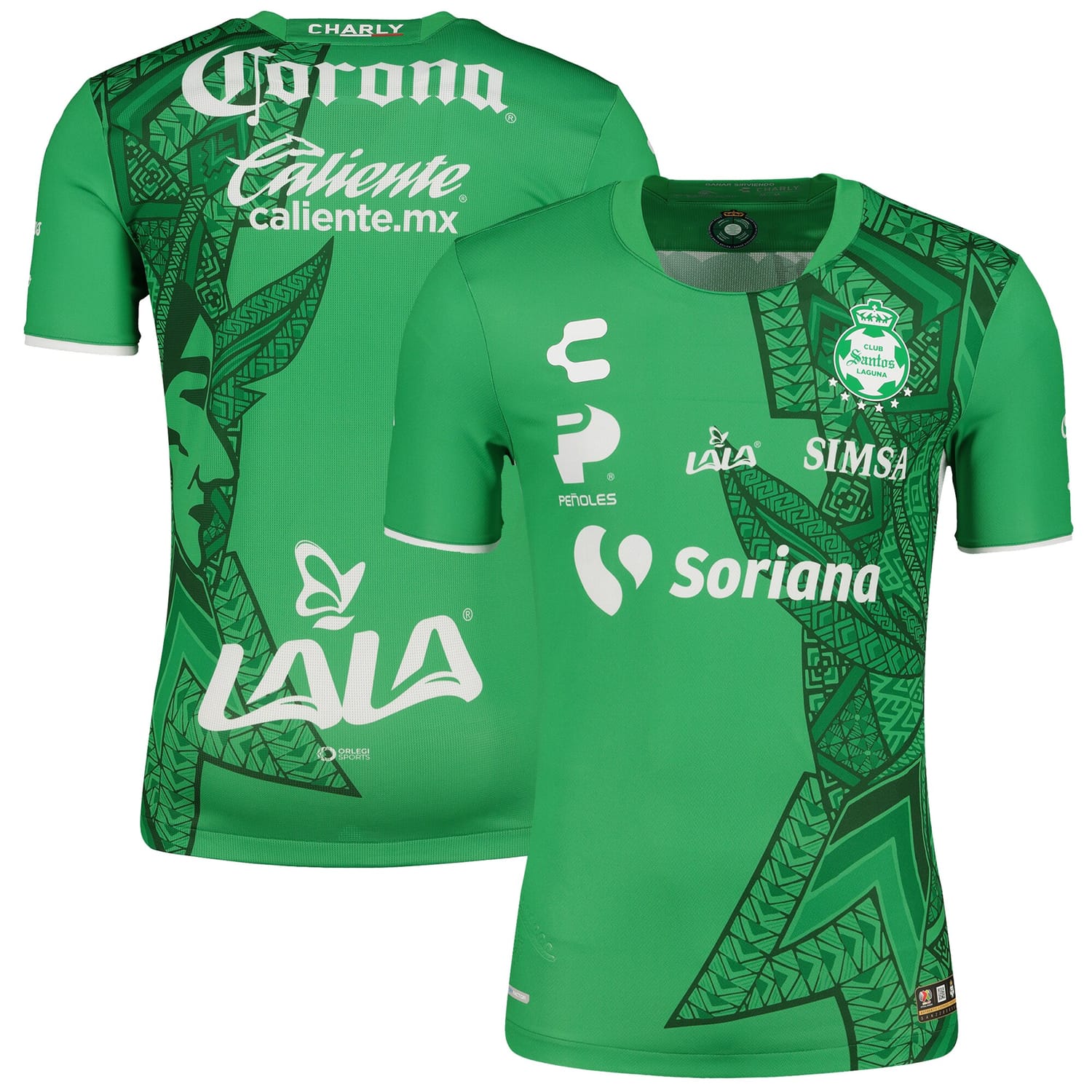 Liga MX Santos Laguna Third Authentic Jersey Shirt Green 2022-23 for Men