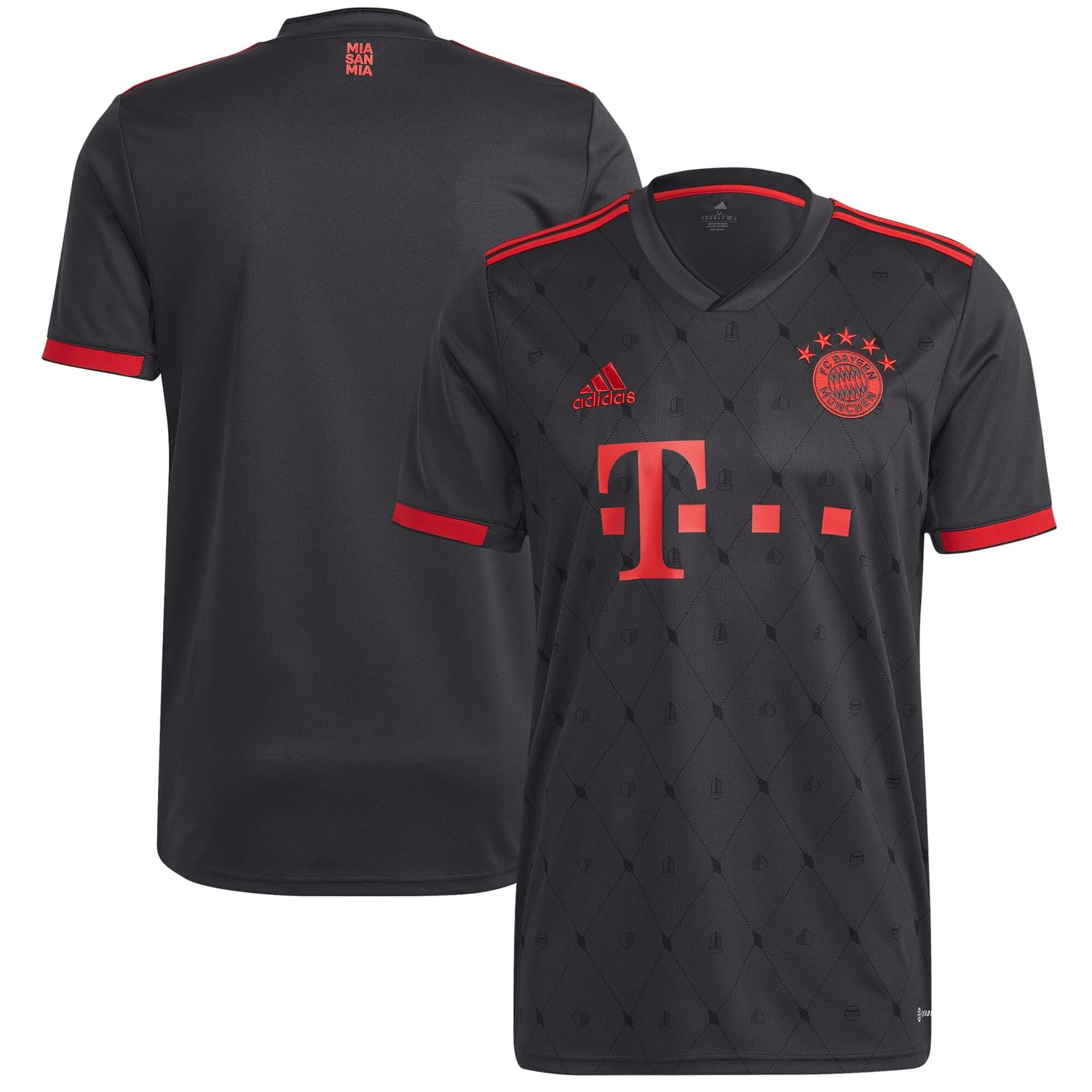 Bundesliga Bayern Munich Third Jersey Shirt Charcoal 2022-23 for Men