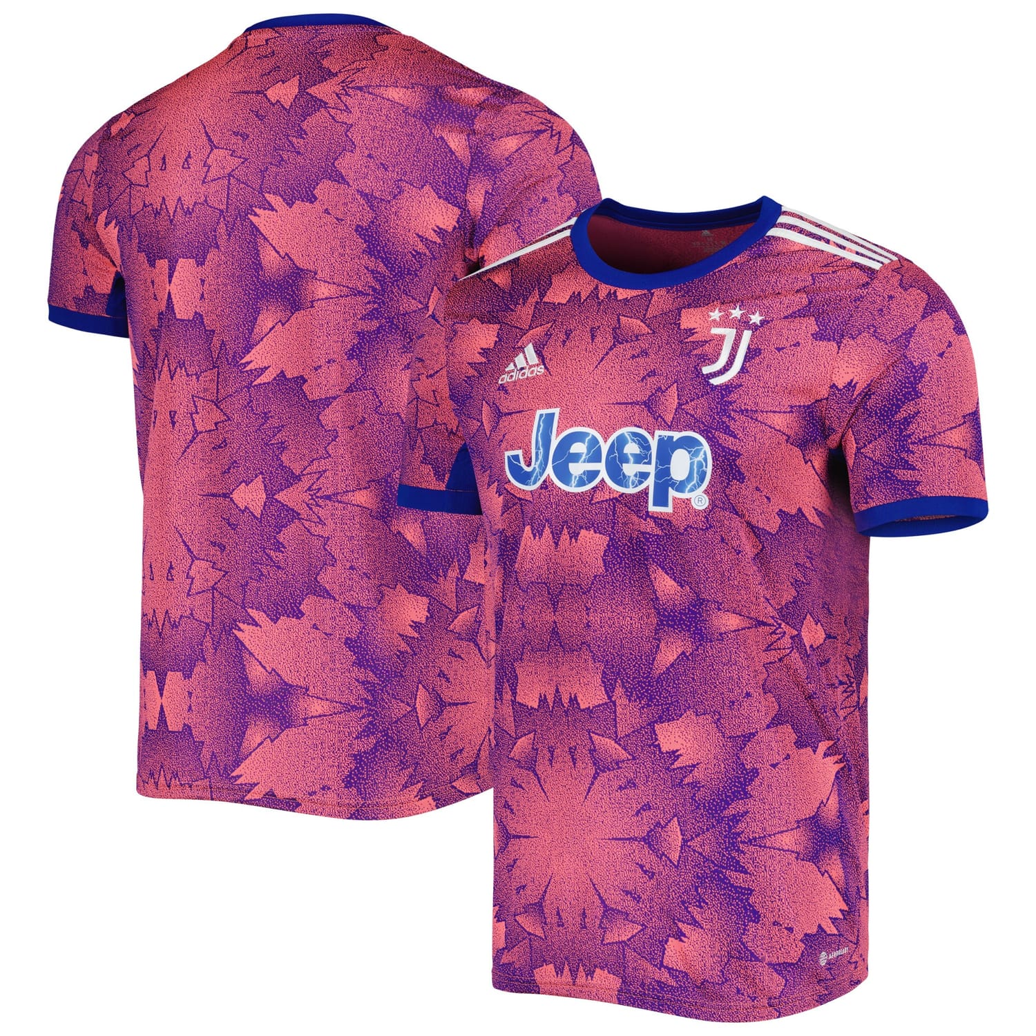Serie A Juventus Third Jersey Shirt Pink/Blue 2022-23 for Men