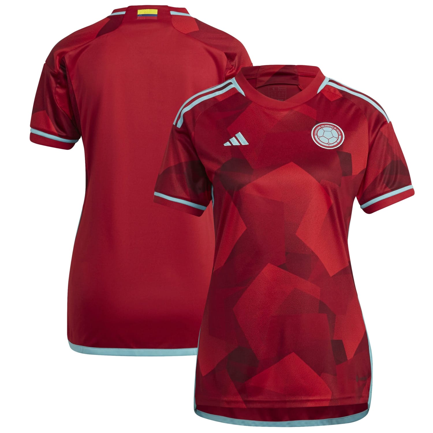 Colombia National Team Away Jersey Shirt Red 2022-23 for Women