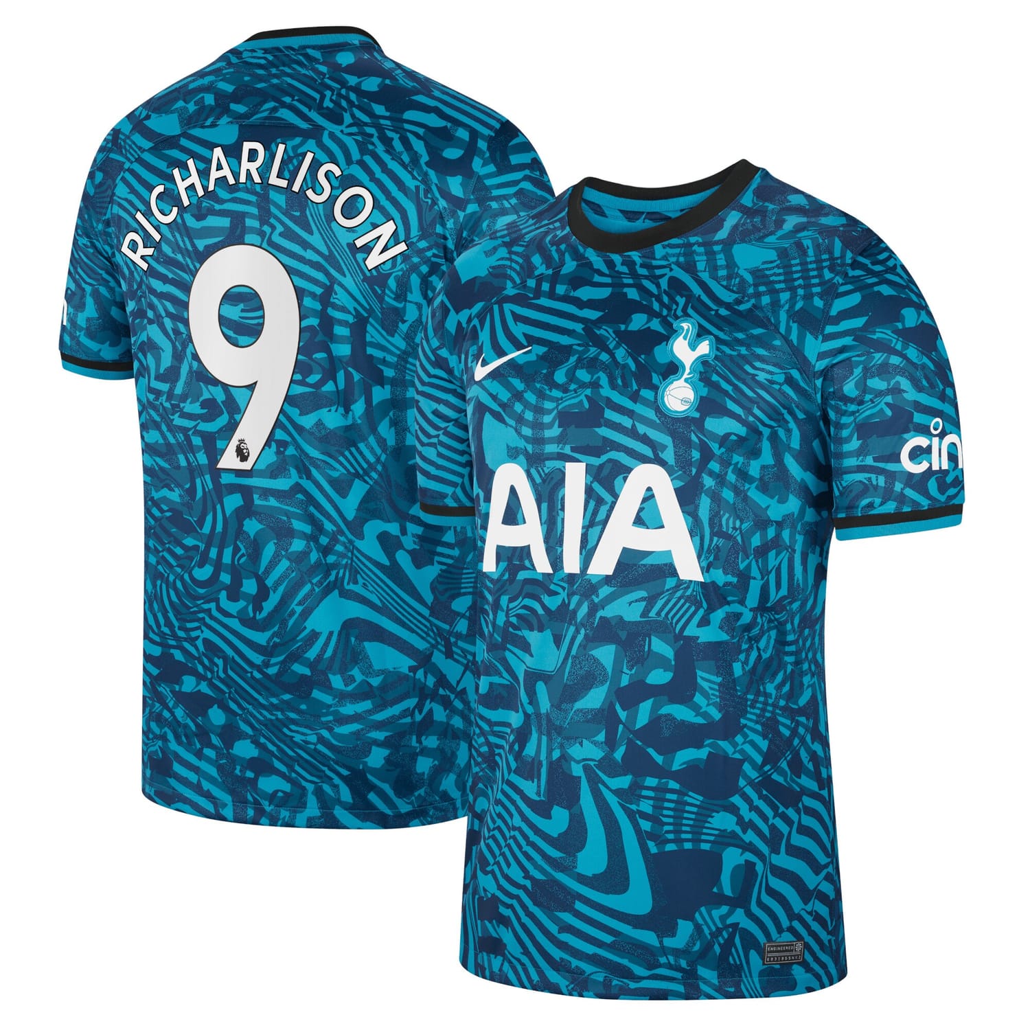 Premier League Tottenham Hotspur Third Jersey Shirt Blue 2022-23 player Richarlison printing for Men