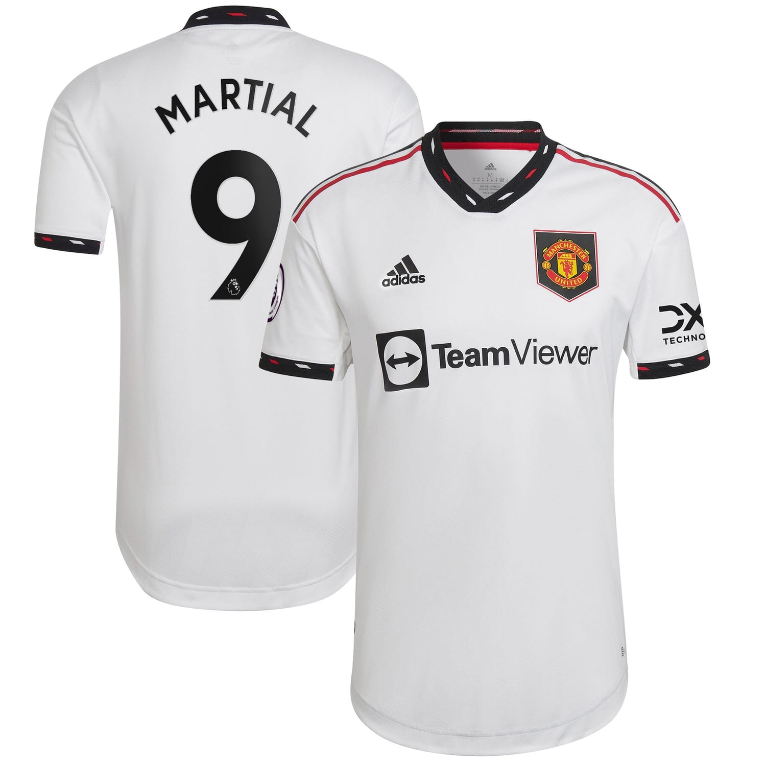 Premier League Manchester United Away Authentic Jersey Shirt White 2022-23 player Anthony Martial printing for Men