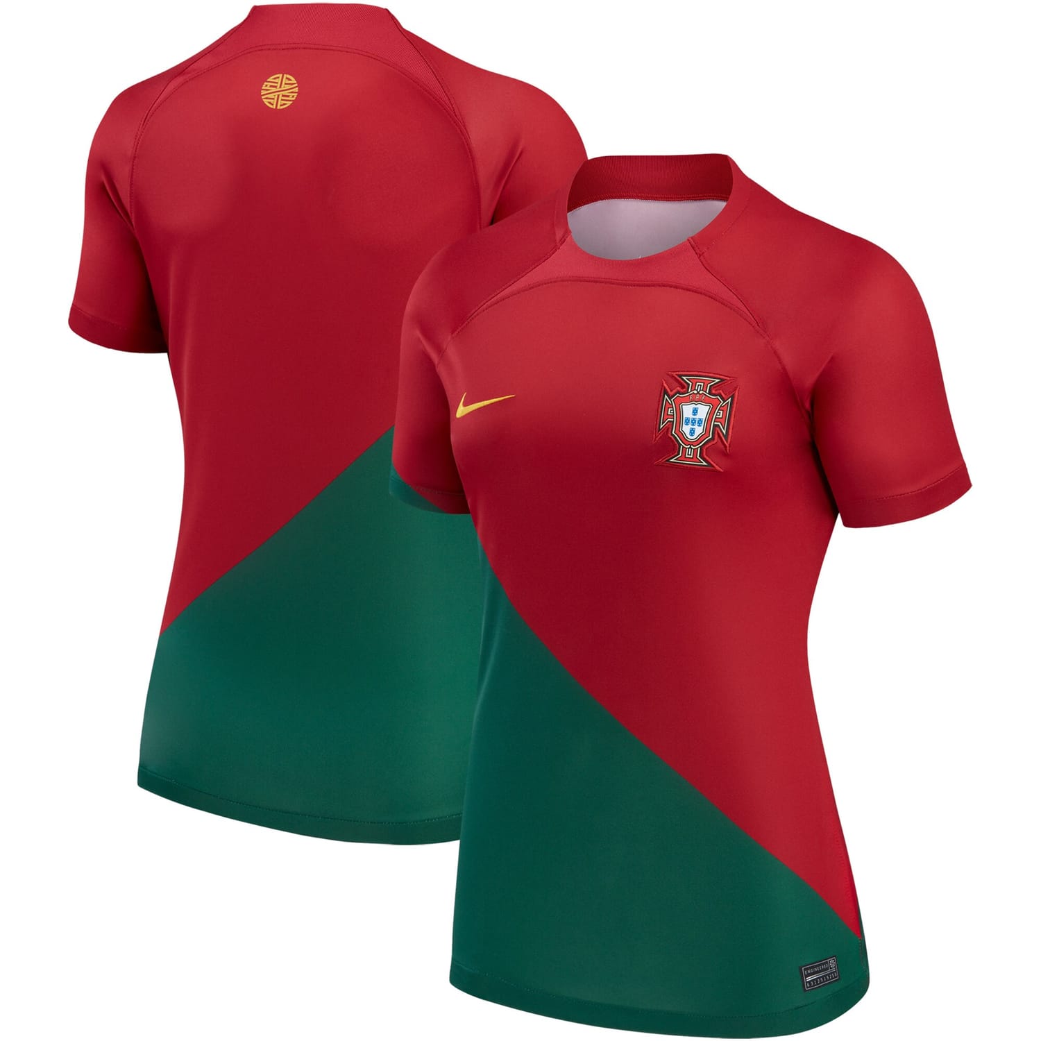 Portugal National Team Home Jersey Shirt Red 2022-23 for Women