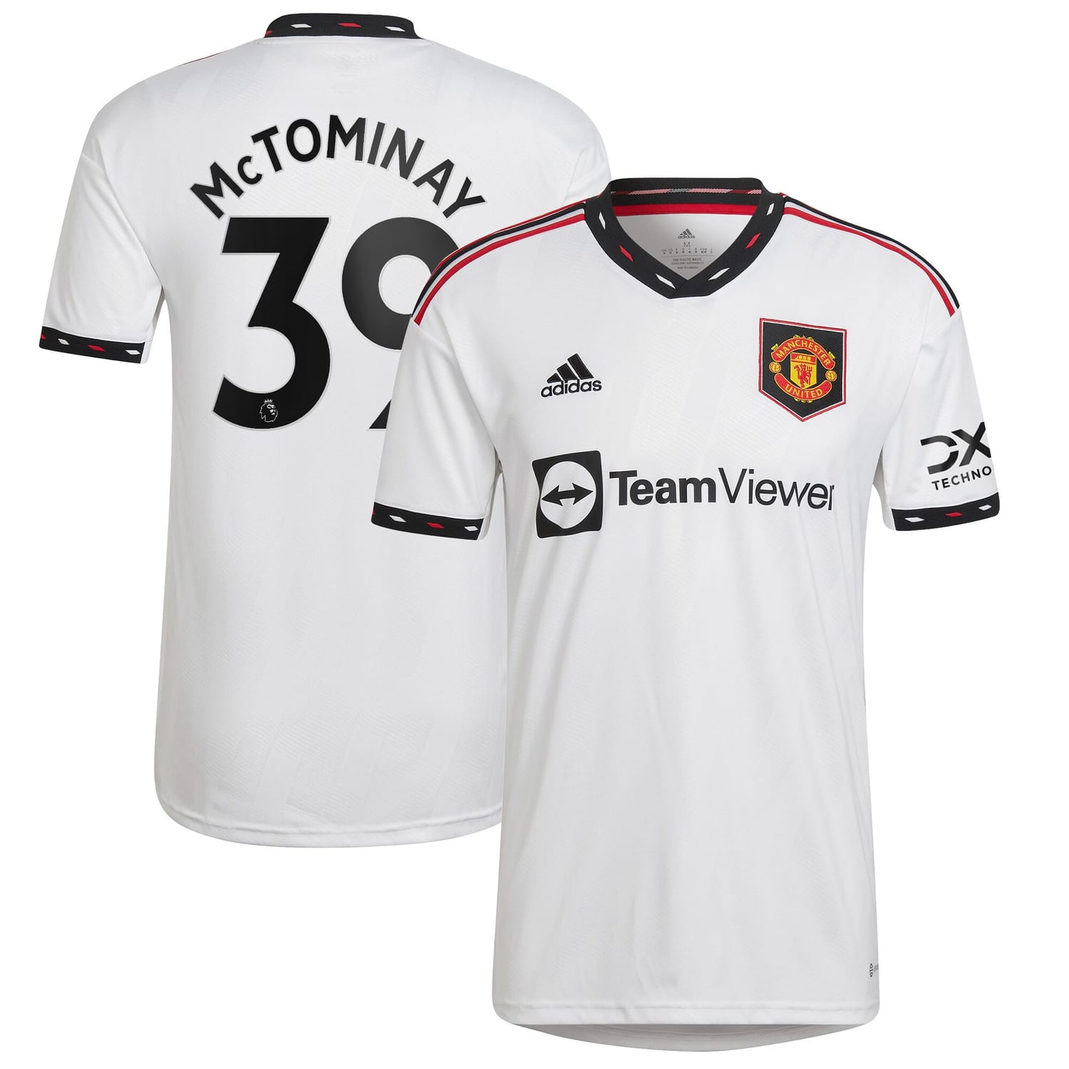 Premier League Manchester United Away Jersey Shirt White 2022-23 player Scott McTominay printing for Men