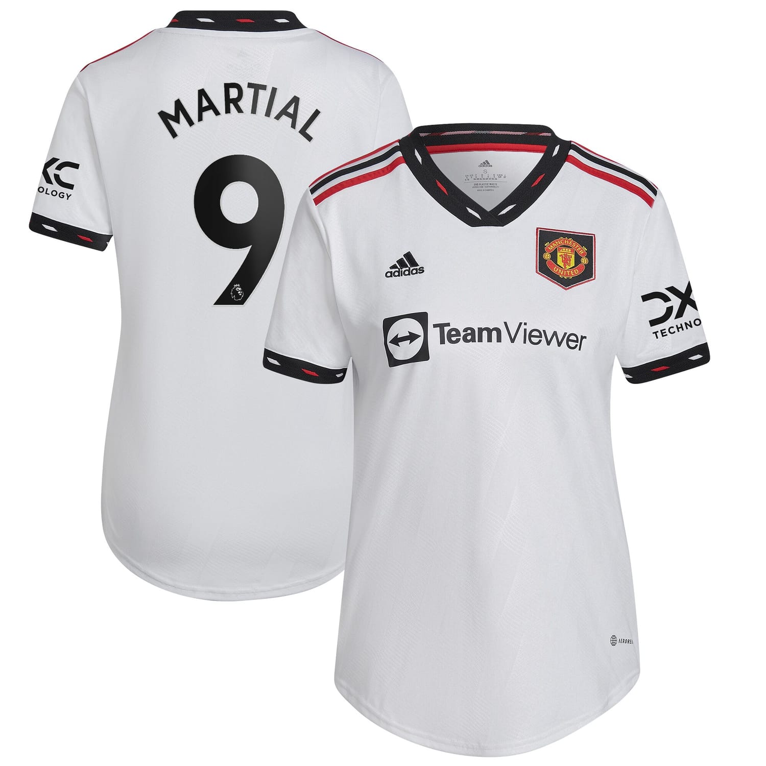 Premier League Manchester United Away Jersey Shirt White 2022-23 player Anthony Martial printing for Women