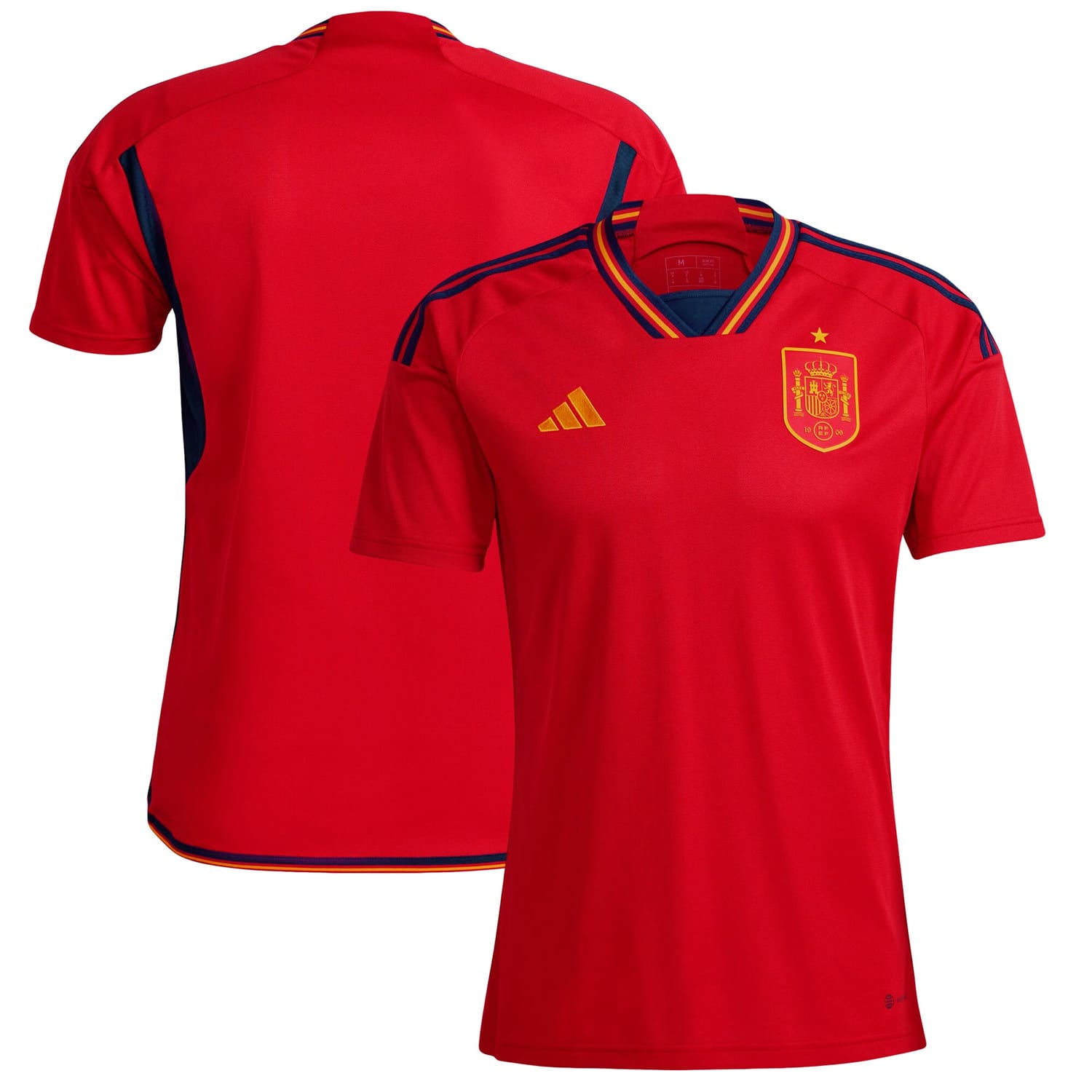 Spain National Team Home Jersey Shirt Red 2022-23 for Men