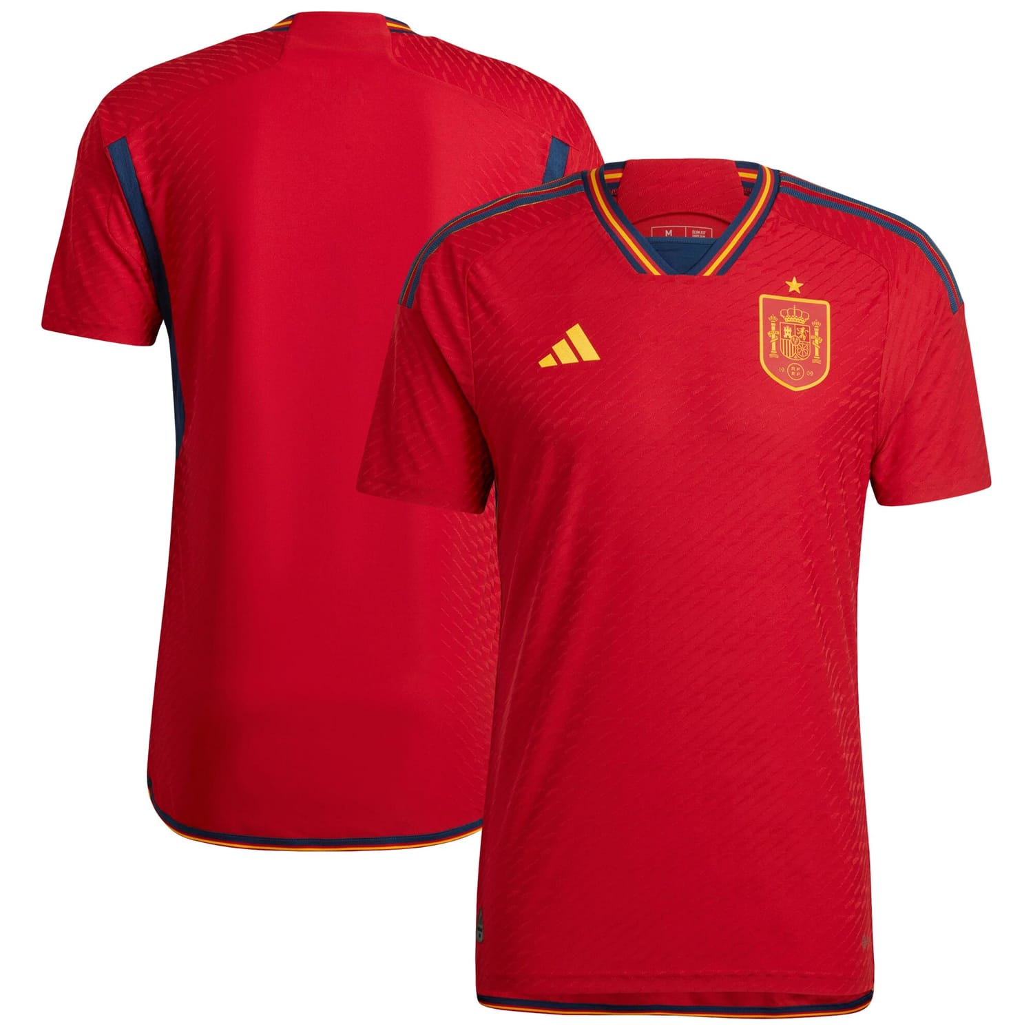 Spain National Team Home Authentic Jersey Shirt Red 2022-23 for Men