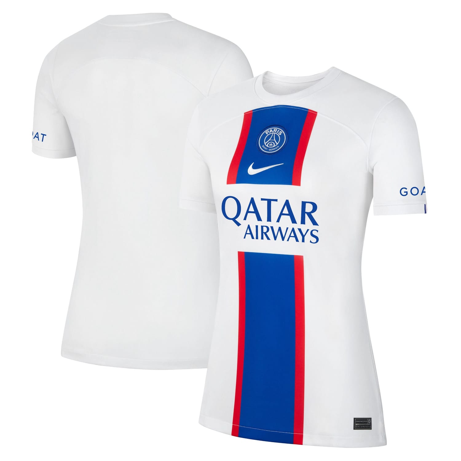 Ligue 1 Paris Saint-Germain Third Jersey Shirt White 2022-23 for Women