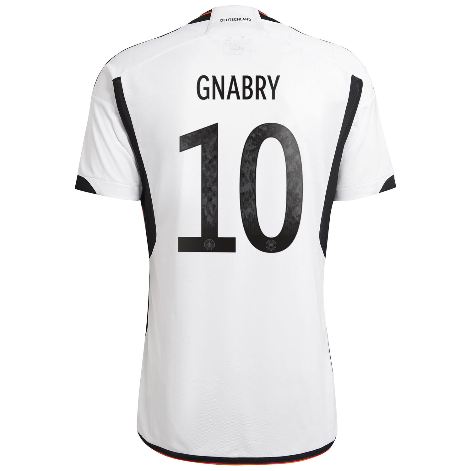 Germany National Team Home Jersey Shirt White 2022-23 player Serge Gnabry printing for Men