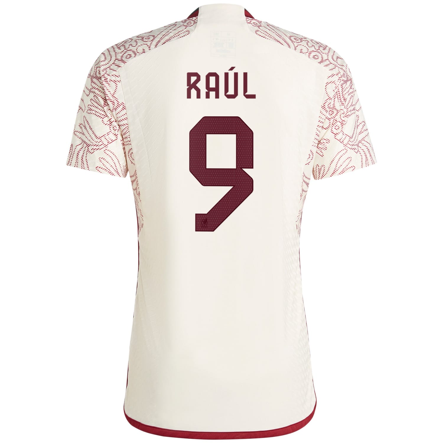 Mexico National Team Away Authentic Jersey Shirt White 2022-23 player Raul Jimenez printing for Men
