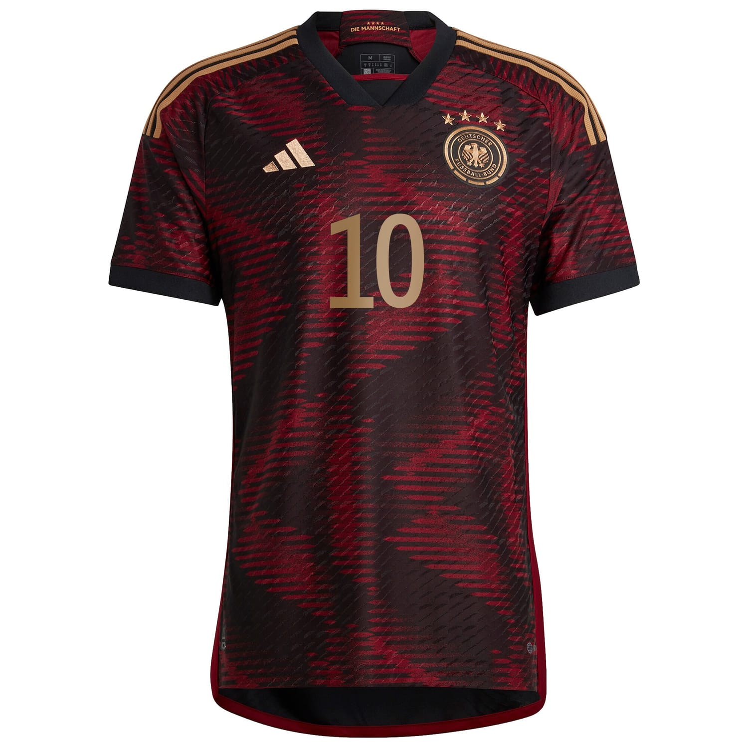 Germany National Team Away Authentic Jersey Shirt Black 2022-23 player Serge Gnabry printing for Men