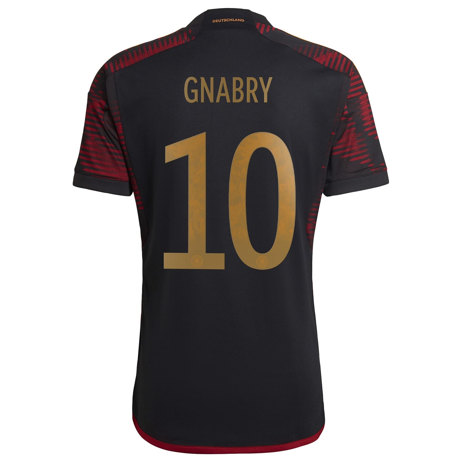 Germany National Team Away Jersey Shirt Black 2022-23 player Serge Gnabry printing for Men