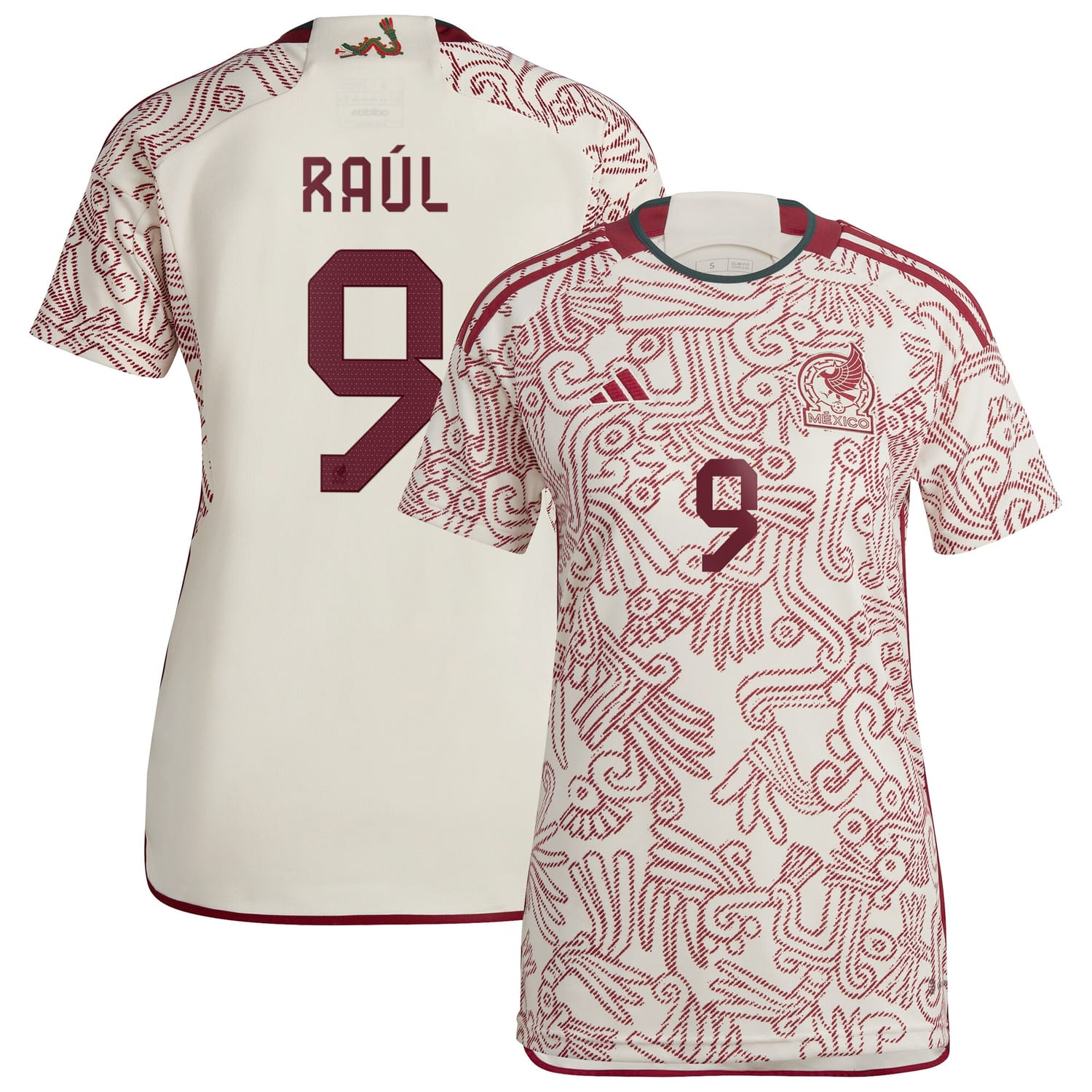 Mexico National Team Away Jersey Shirt White 2022-23 player Raul Jimenez printing for Women