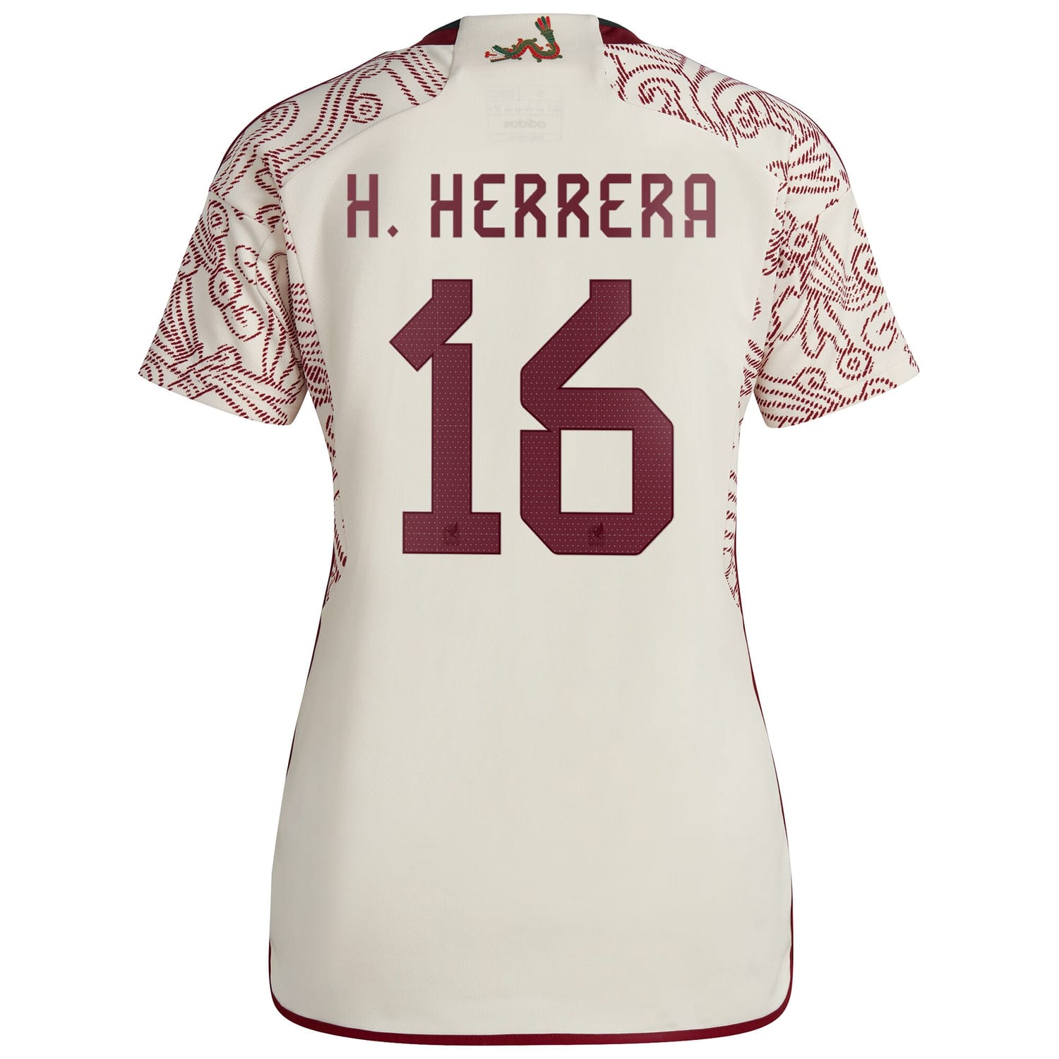 Mexico National Team Away Jersey Shirt White 2022-23 player Héctor Herrera printing for Women