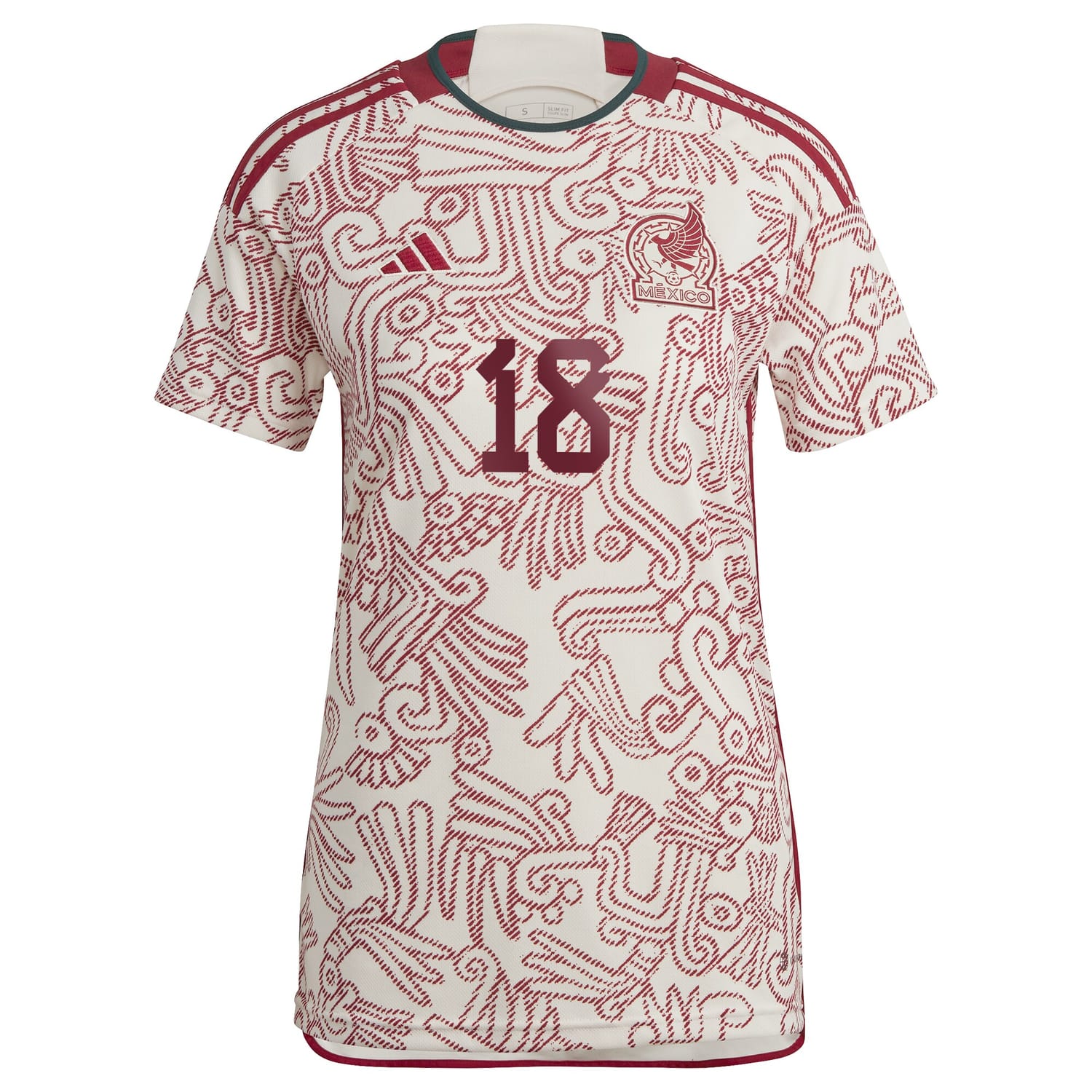 Mexico National Team Away Jersey Shirt White 2022-23 player Andres Guardado printing for Women