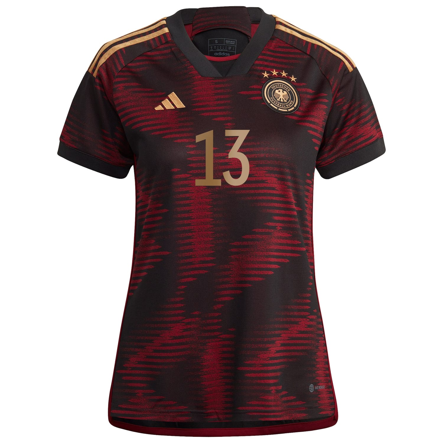 Germany National Team Away Jersey Shirt Black 2022-23 player Thomas Müller printing for Women