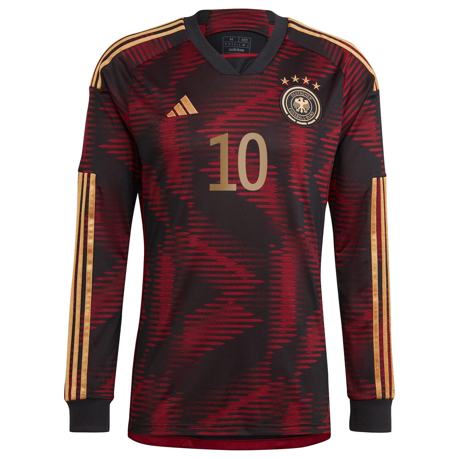 Germany National Team Away Jersey Shirt Long Sleeve Black 2022-23 player Serge Gnabry printing for Men