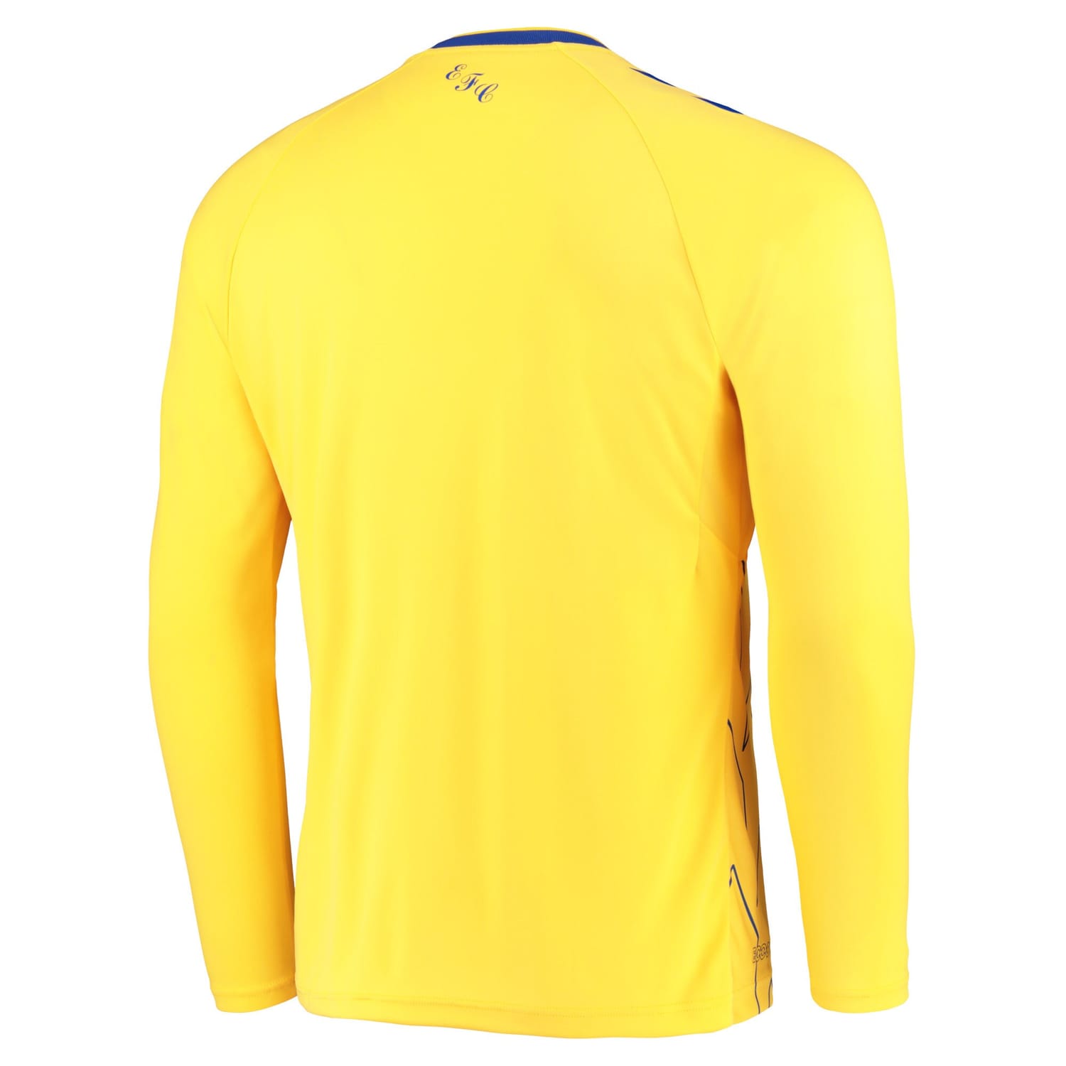 Premier League Everton Third Jersey Shirt Long Sleeve Yellow 2022-23 for Men