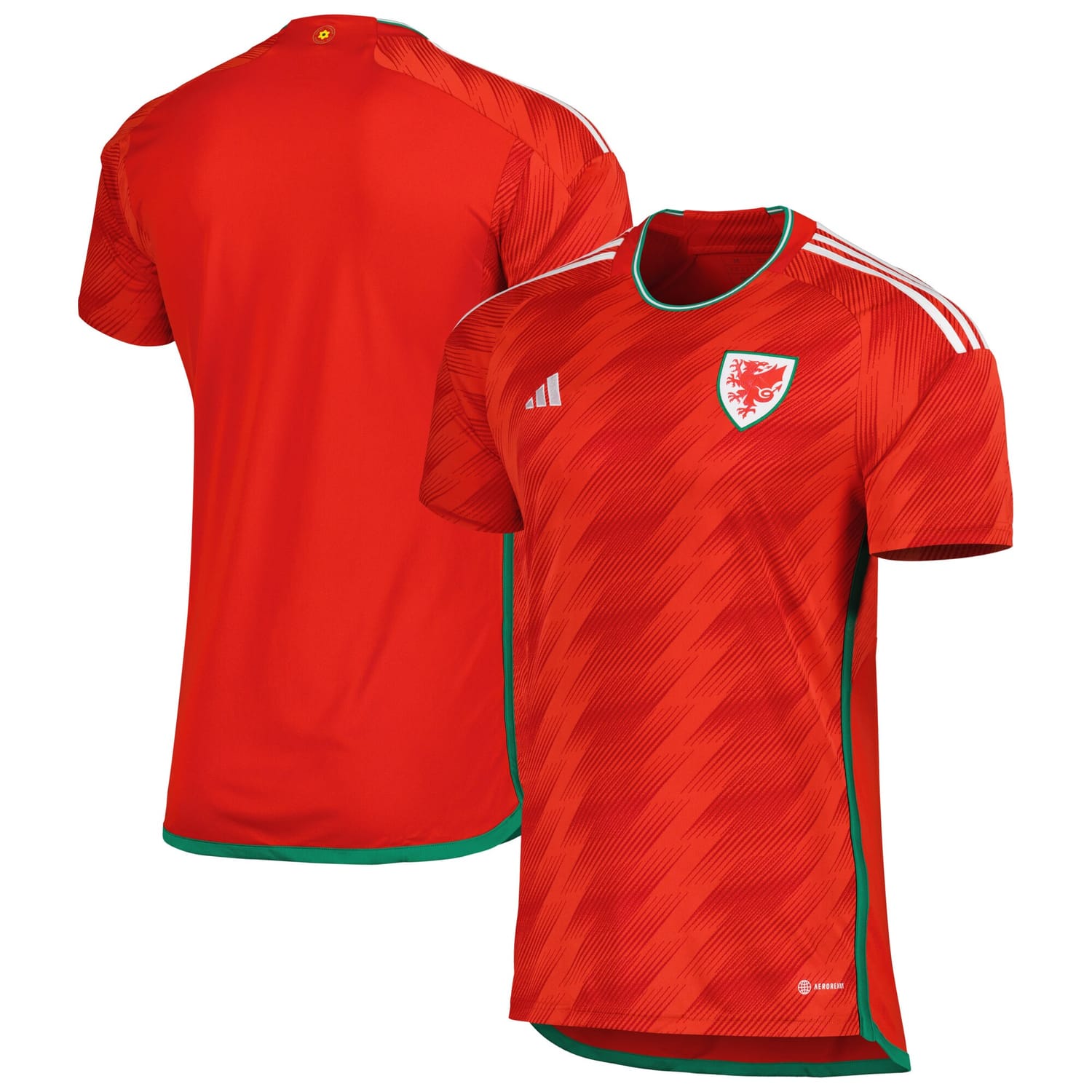 Wales National Team Home Jersey Shirt Red 2022-23 for Men