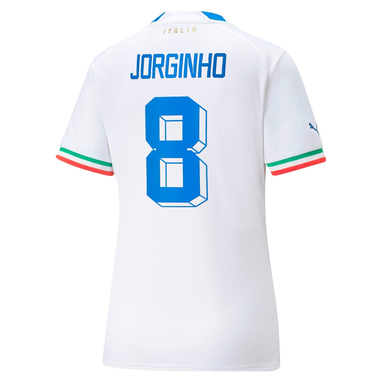 Italy National Team Away Jersey Shirt White 2022-23 player Jorginho printing for Women