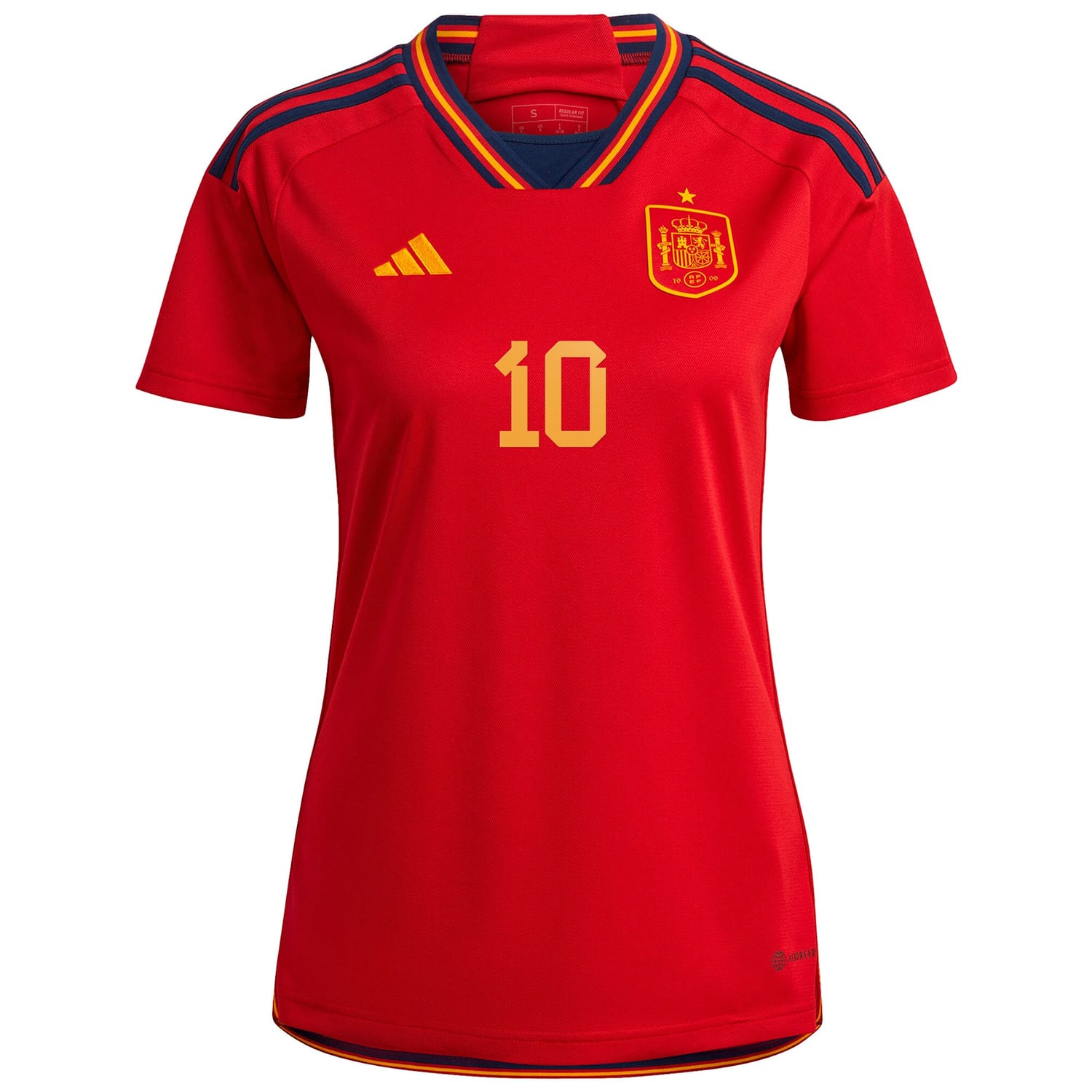 Spain National Team Home Jersey Shirt Red 2022-23 player Pedri printing for Women