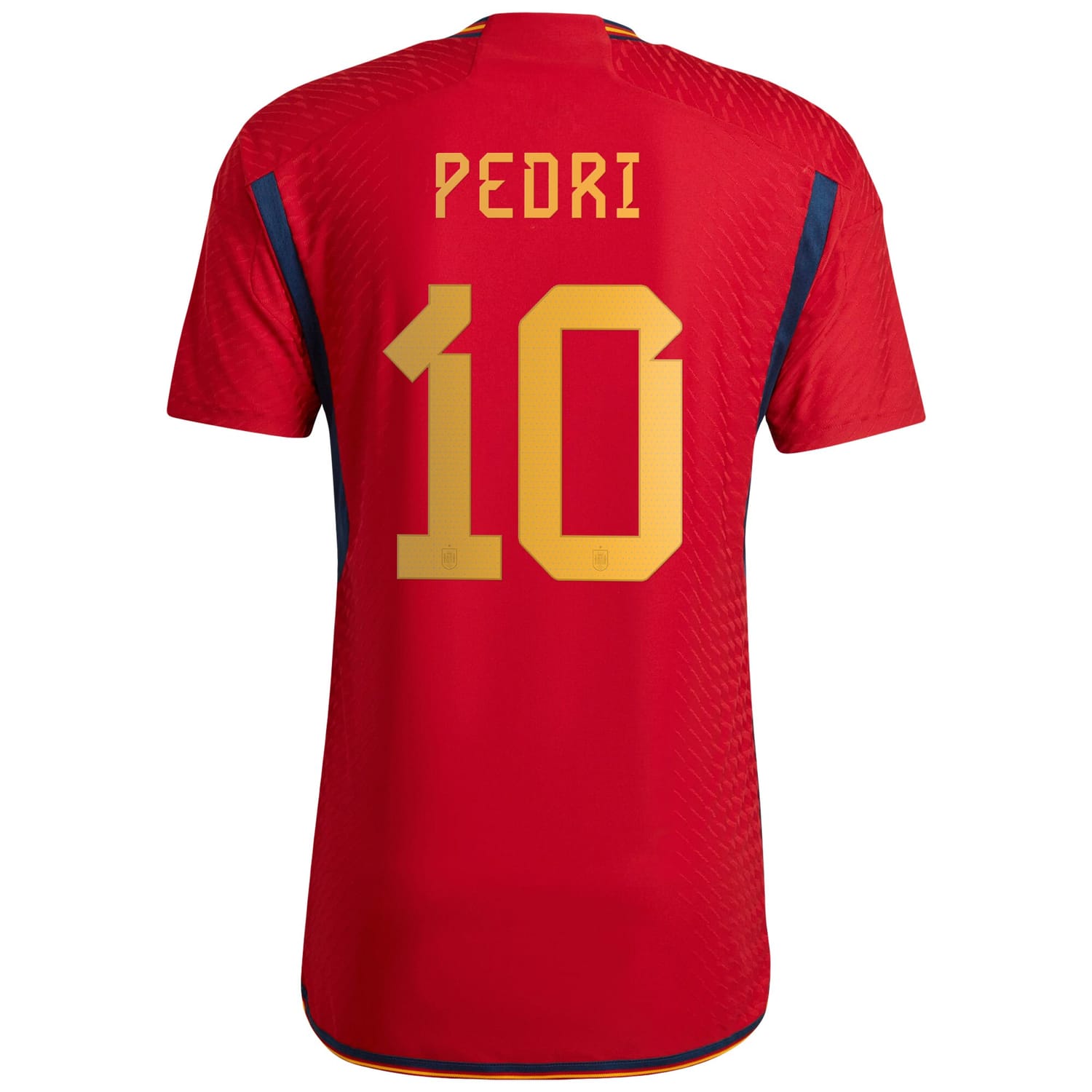 Spain National Team Home Authentic Jersey Shirt Red 2022-23 player Pedri printing for Men