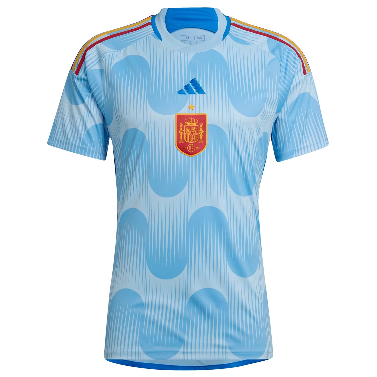 Spain National Team Away Jersey Shirt Blue 2022-23 for Men