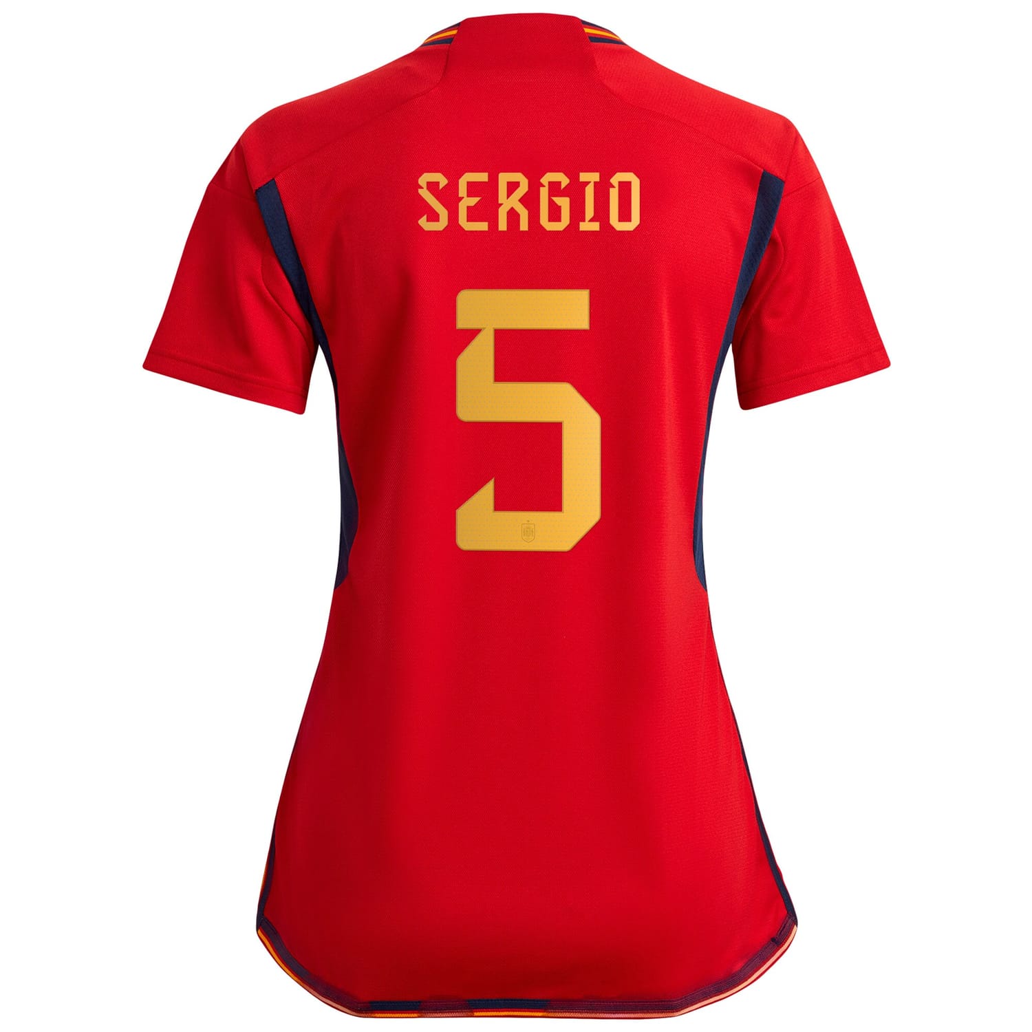 Spain National Team Home Jersey Shirt Red 2022-23 player Sergio Busquets printing for Women