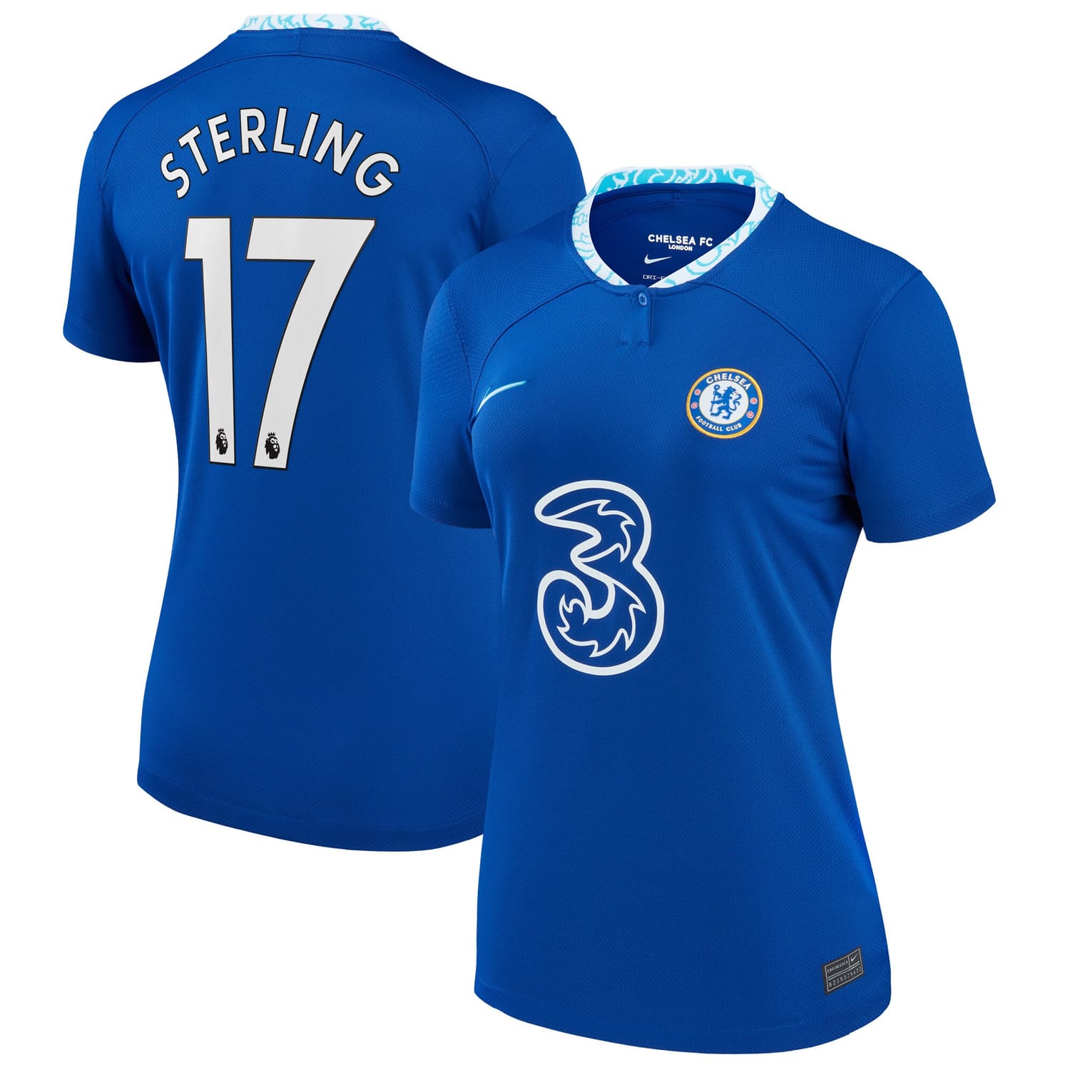 Premier League Chelsea Home Jersey Shirt Blue 2022-23 player Raheem Sterling printing for Women