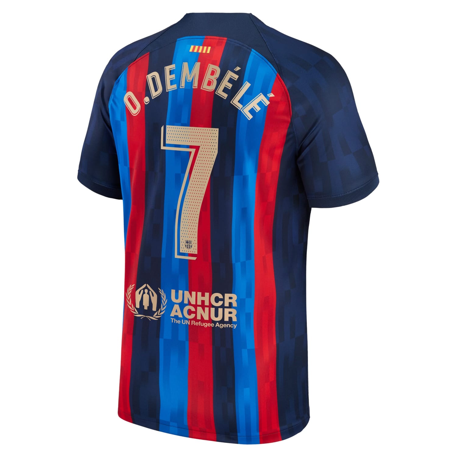 La Liga Barcelona Home Jersey Shirt Blue 2022-23 player Ousmane Dembele printing for Men