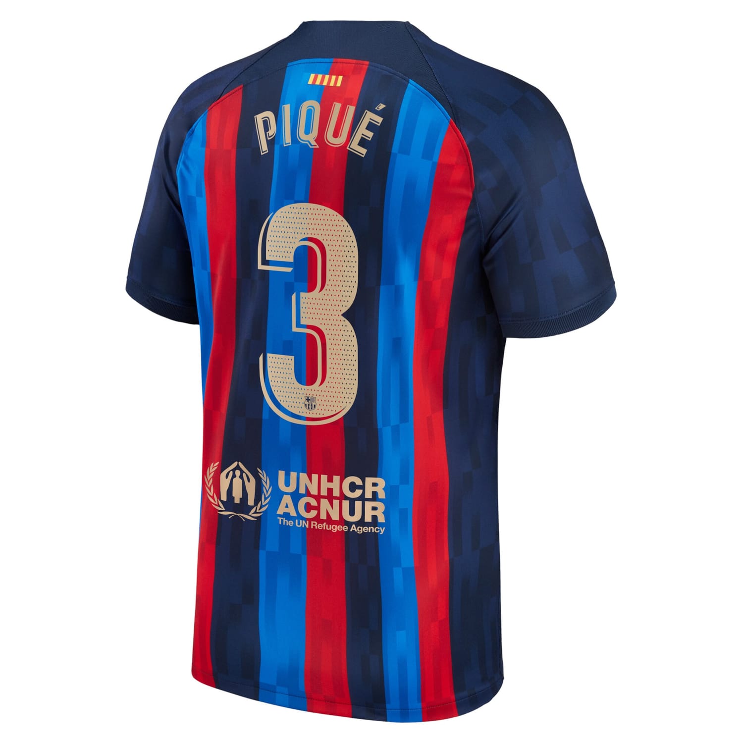 La Liga Barcelona Home Jersey Shirt Blue 2022-23 player Gerard Pique printing for Men