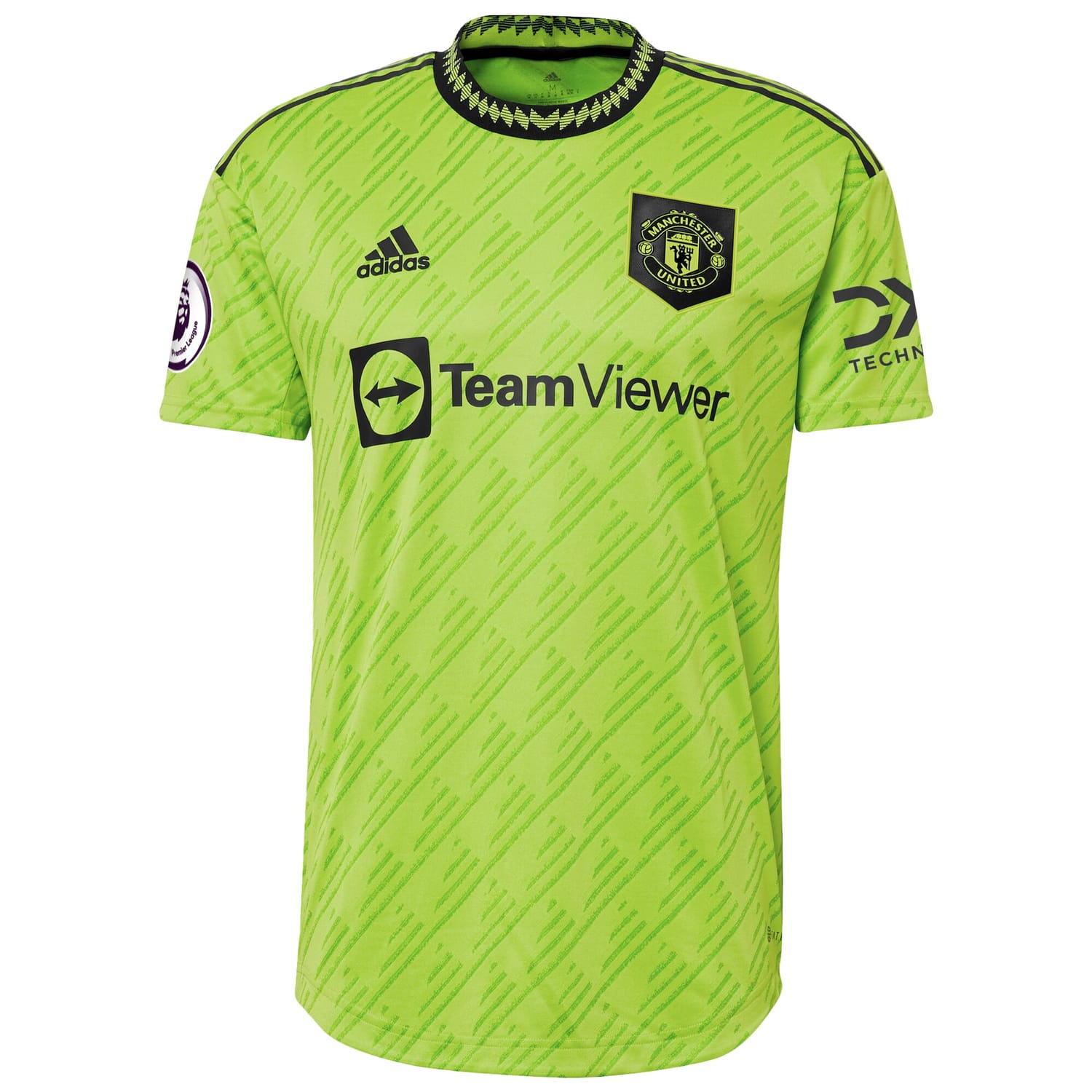 Premier League Manchester United Third Authentic Jersey Shirt Neon Green 2022-23 player Carlos Casemiro printing for Men