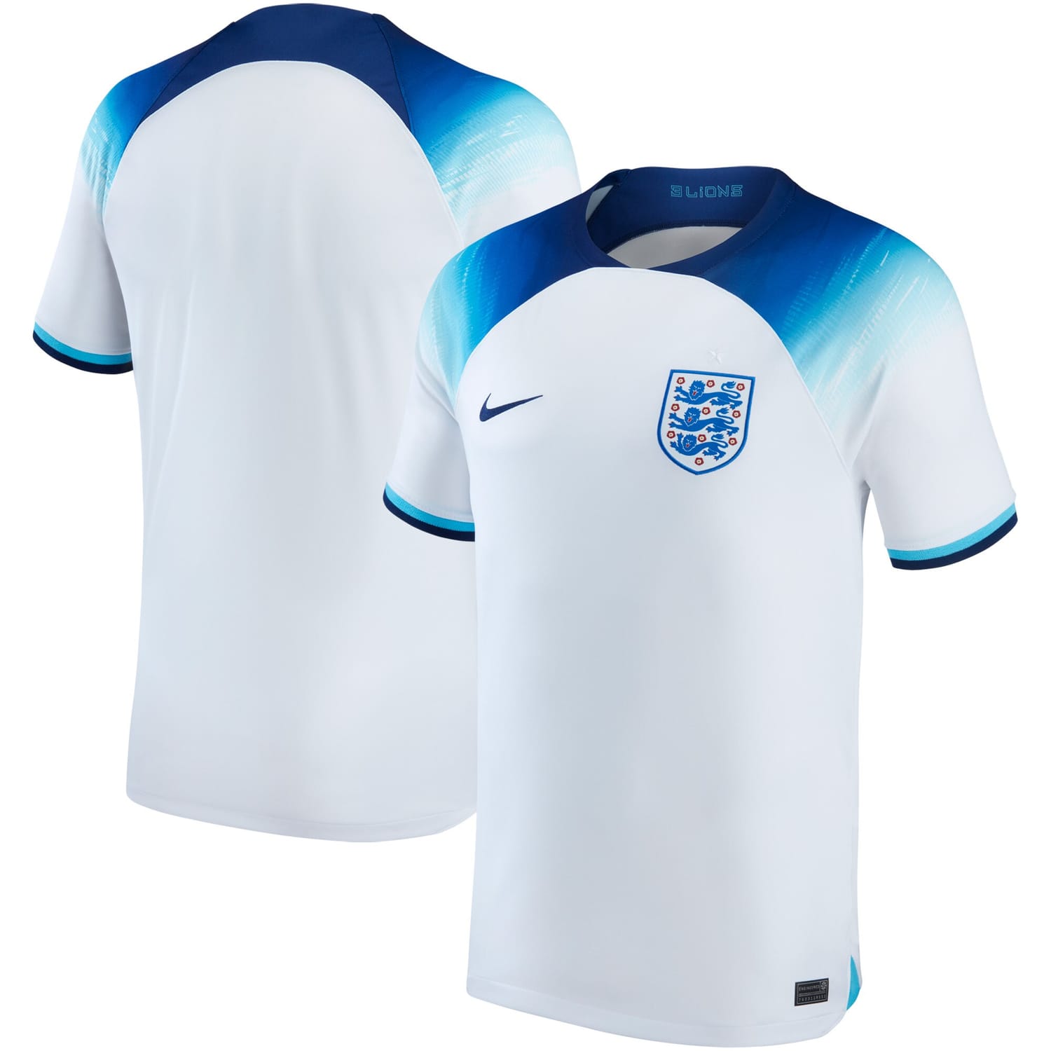 England National Team Home Authentic Jersey Shirt White 2022-23 for Men