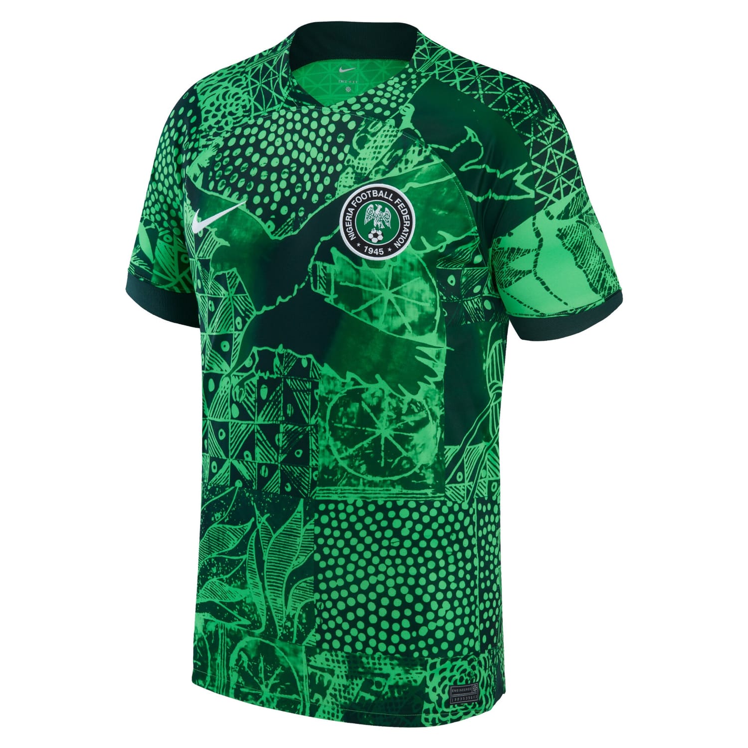 Nigeria National Team Home Jersey Shirt Green 2022-23 for Men