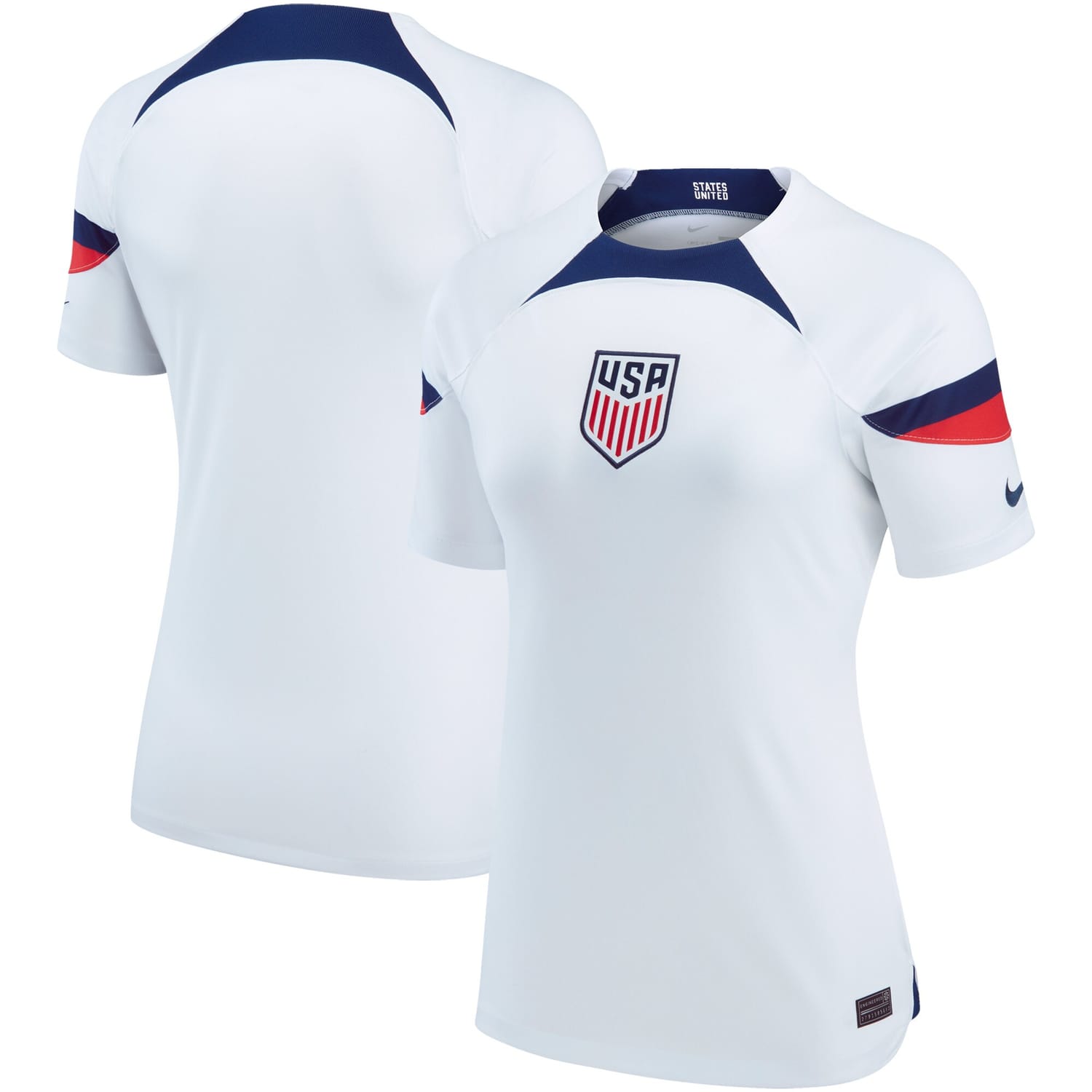 USMNT Home Jersey Shirt White 2022-23 for Women