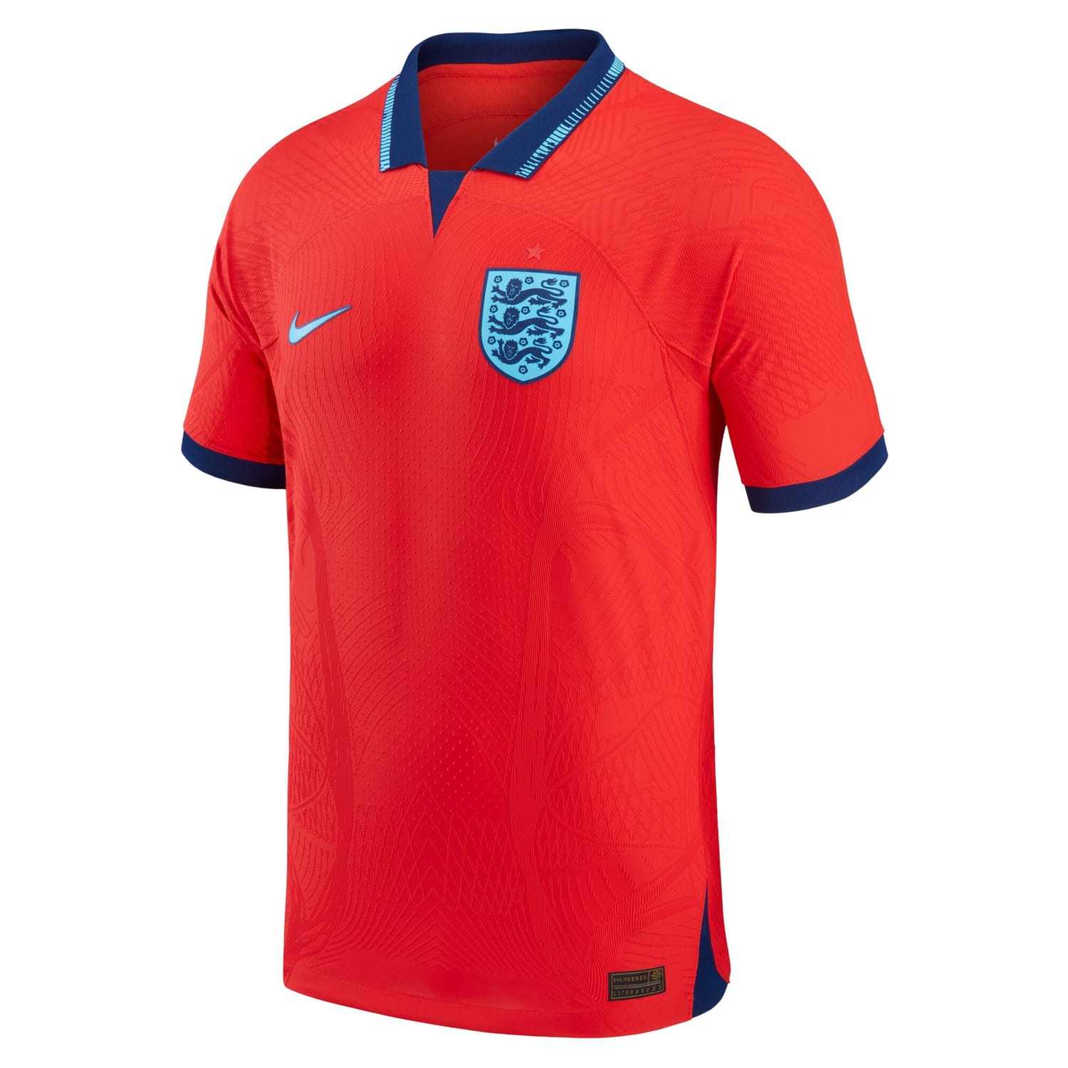England National Team Away Authentic Jersey Shirt Red 2022-23 for Men