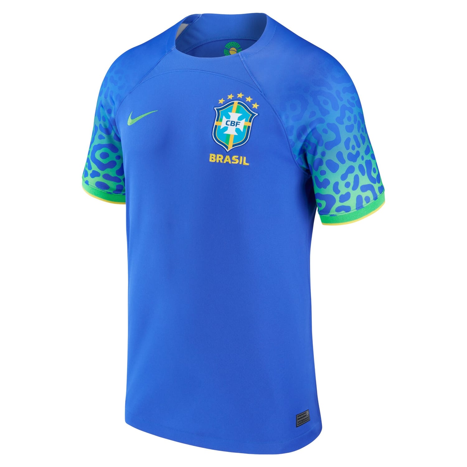 Brazil National Team Away Jersey Shirt Blue 2022-23 for Men