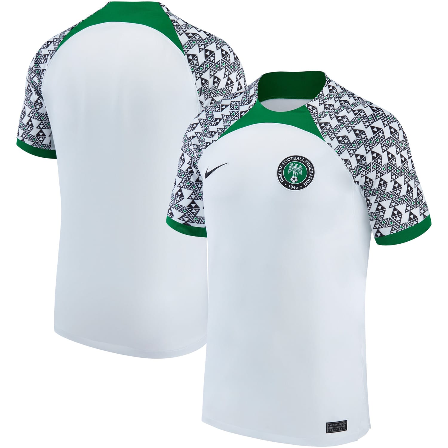 Nigeria National Team Away Jersey Shirt White 2022-23 for Men