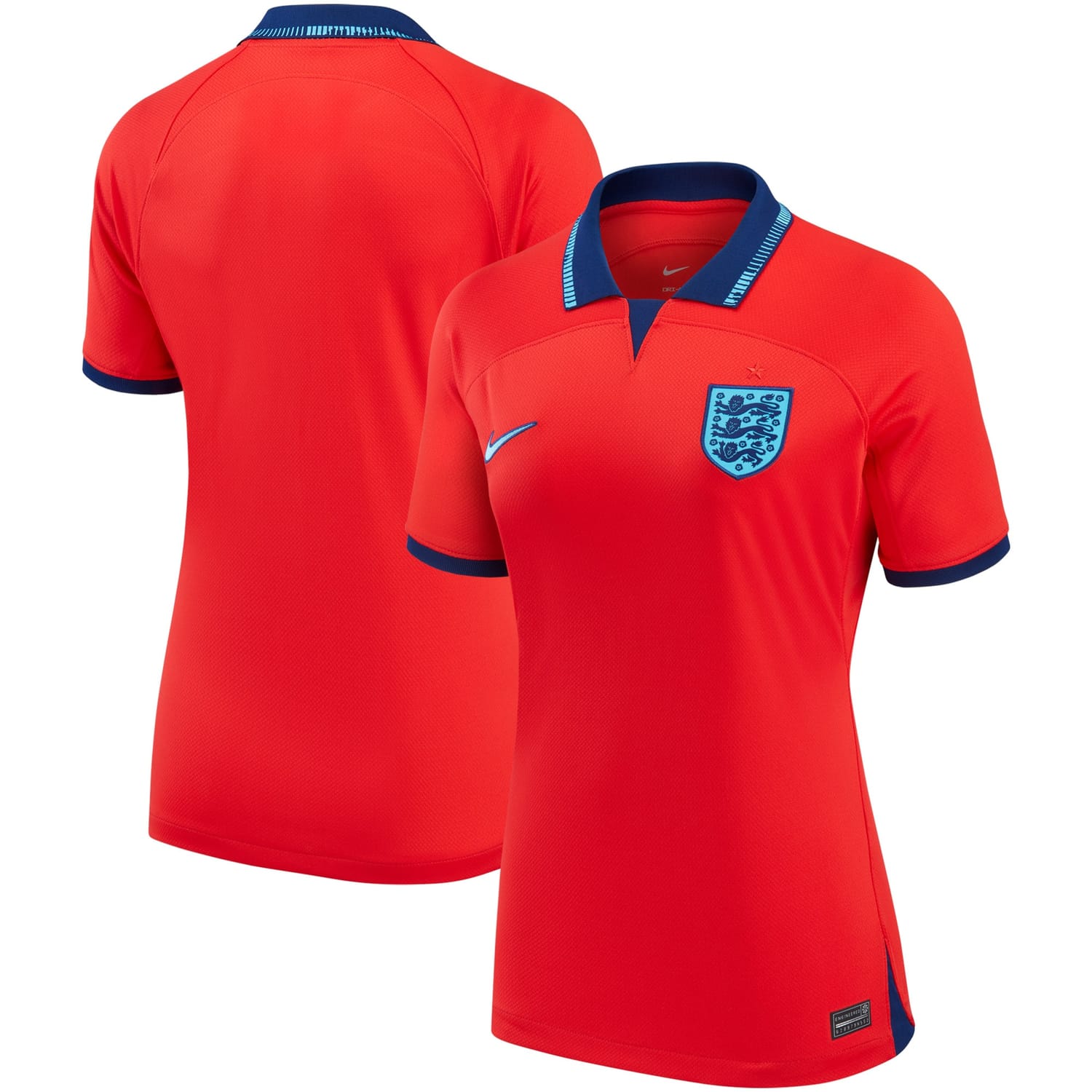 England National Team Away Jersey Shirt Red 2022-23 for Women