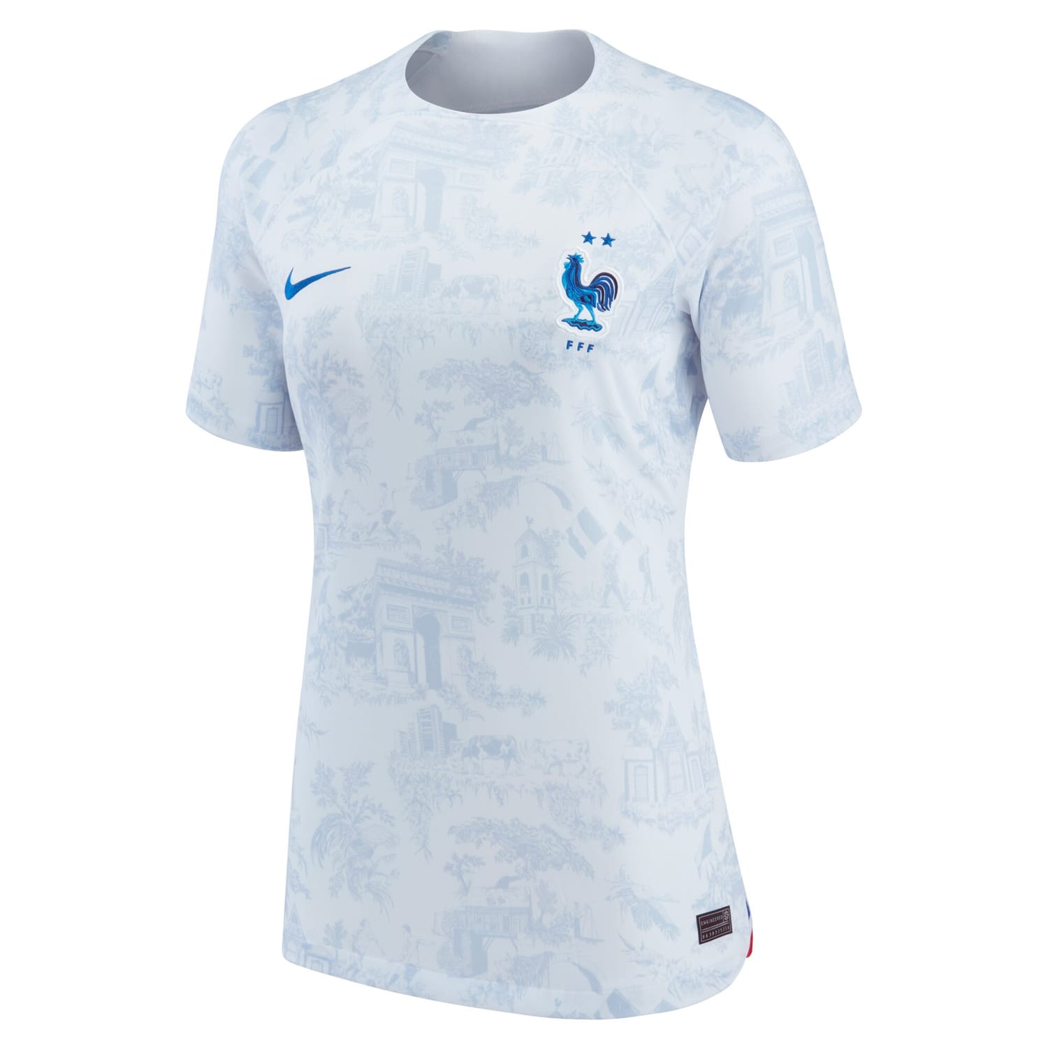 France National Team Away Jersey Shirt White 2022-23 for Women