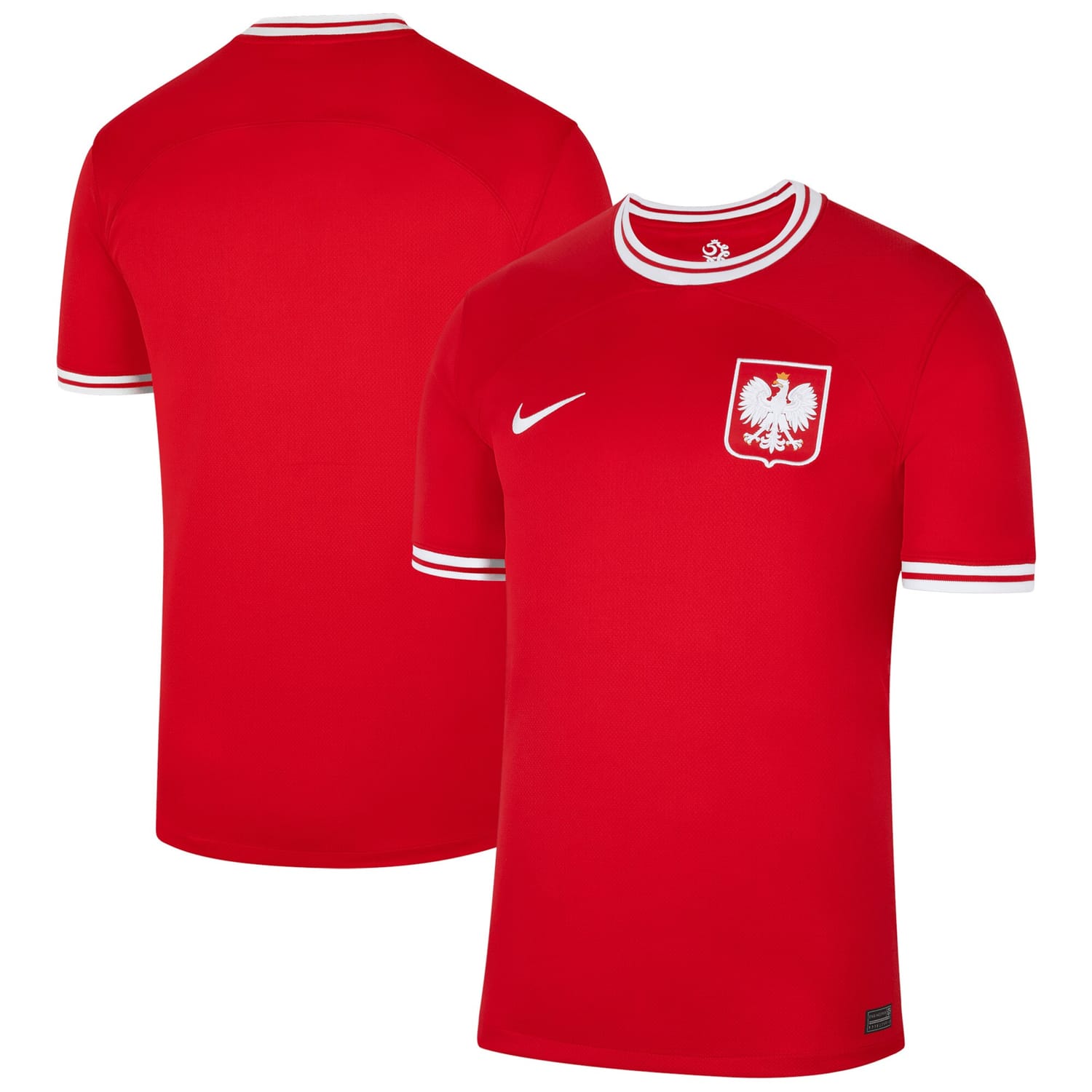 Poland National Team Away Jersey Shirt Red 2022-23 for Men
