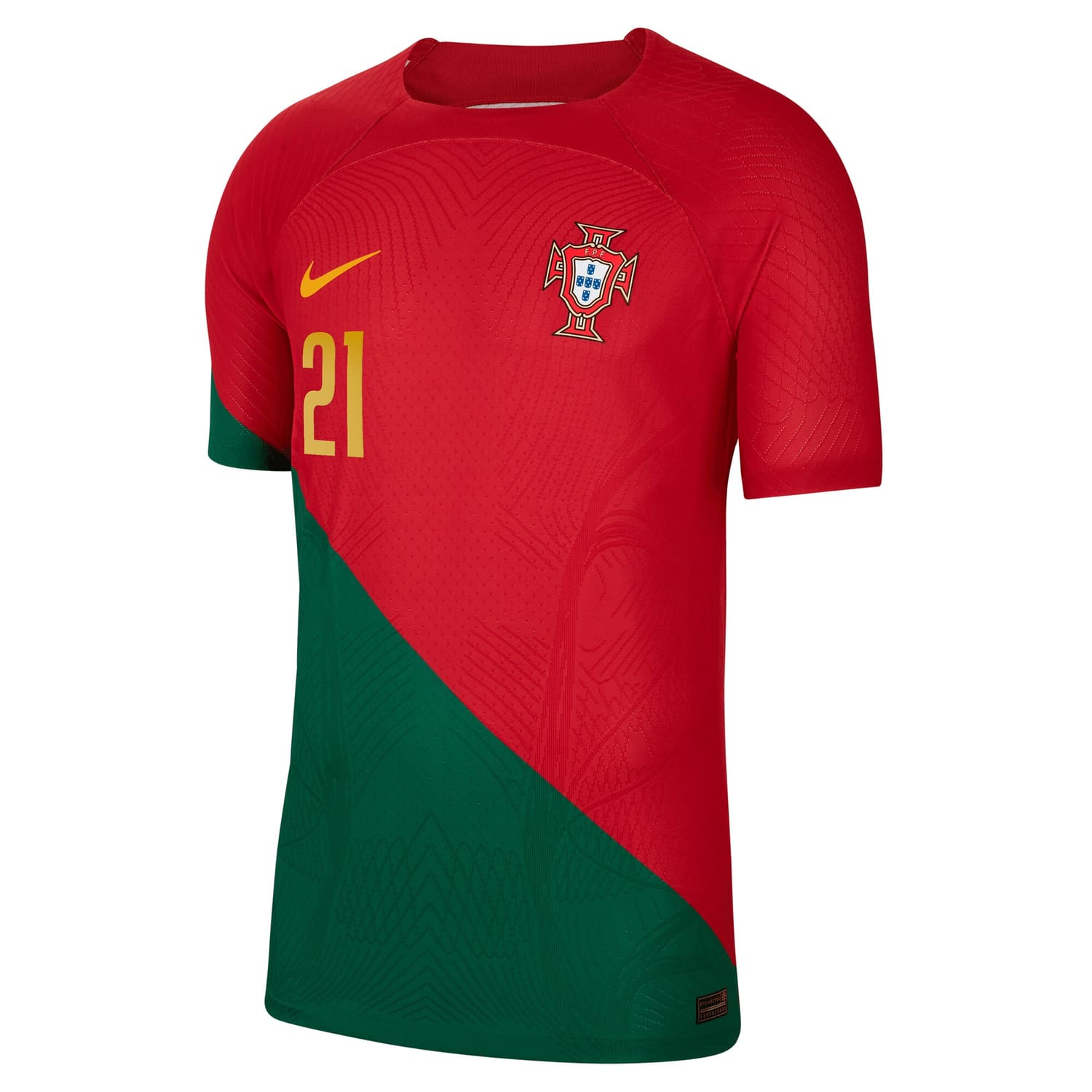 Portugal National Team Home Authentic Jersey Shirt Red 2022-23 player Diogo Jota printing for Men