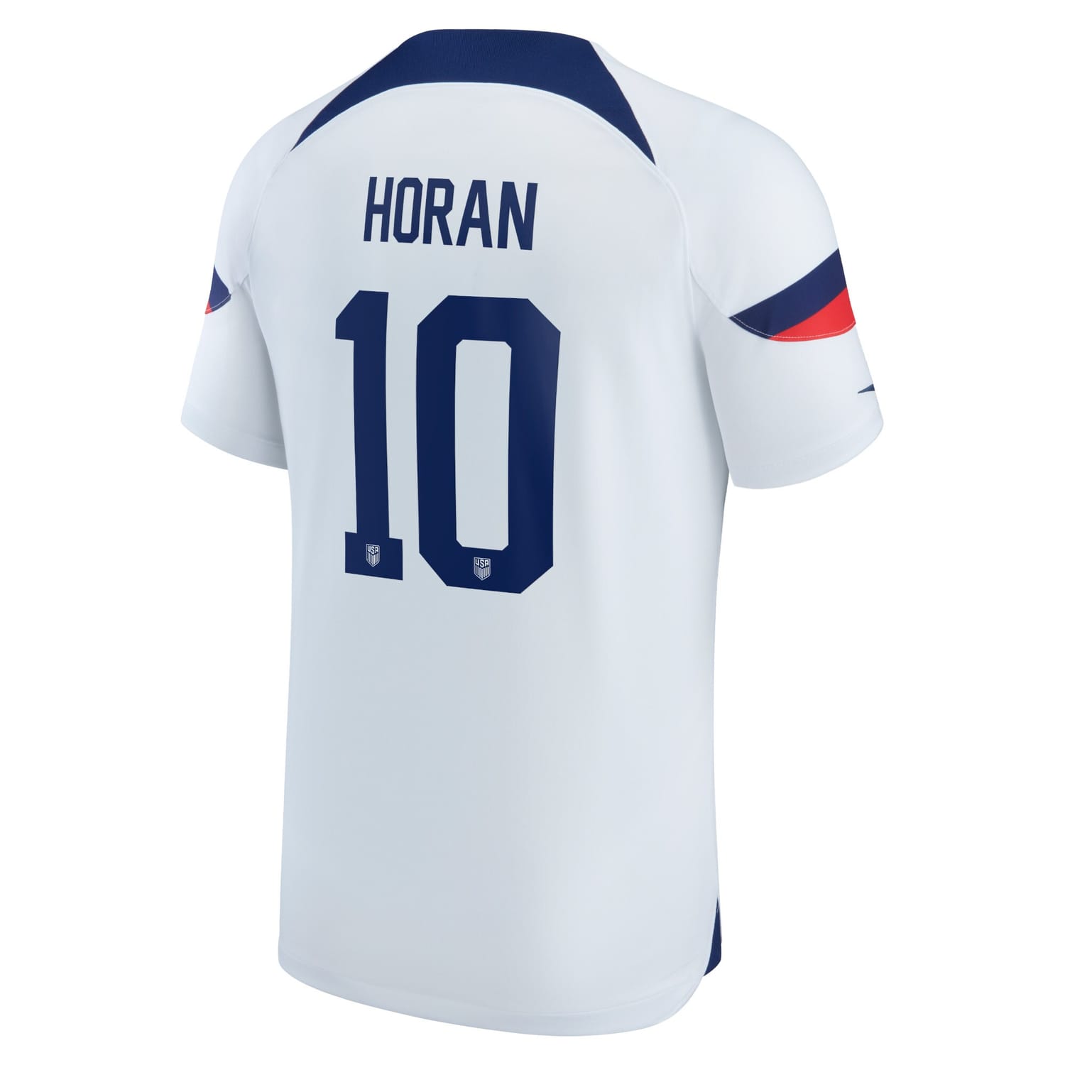 USWNT Home Jersey Shirt White 2022-23 player Lindsey Horan printing for Men