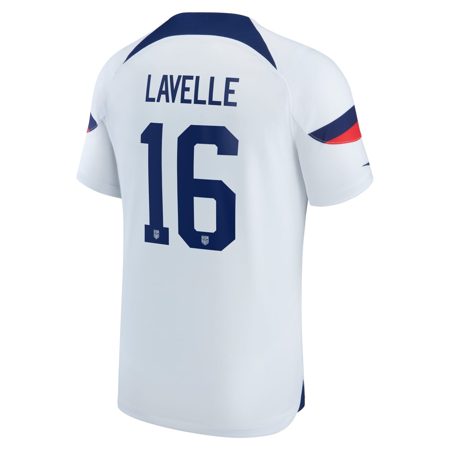 USWNT Home Jersey Shirt White 2022-23 player Rose Lavelle printing for Men