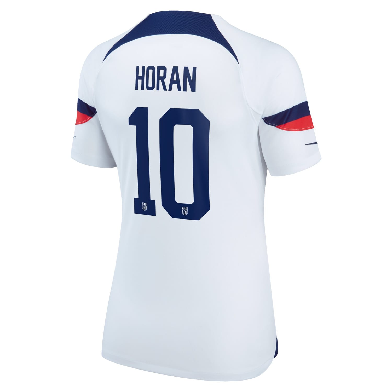 USWNT Home Jersey Shirt White 2022-23 player Lindsey Horan printing for Women